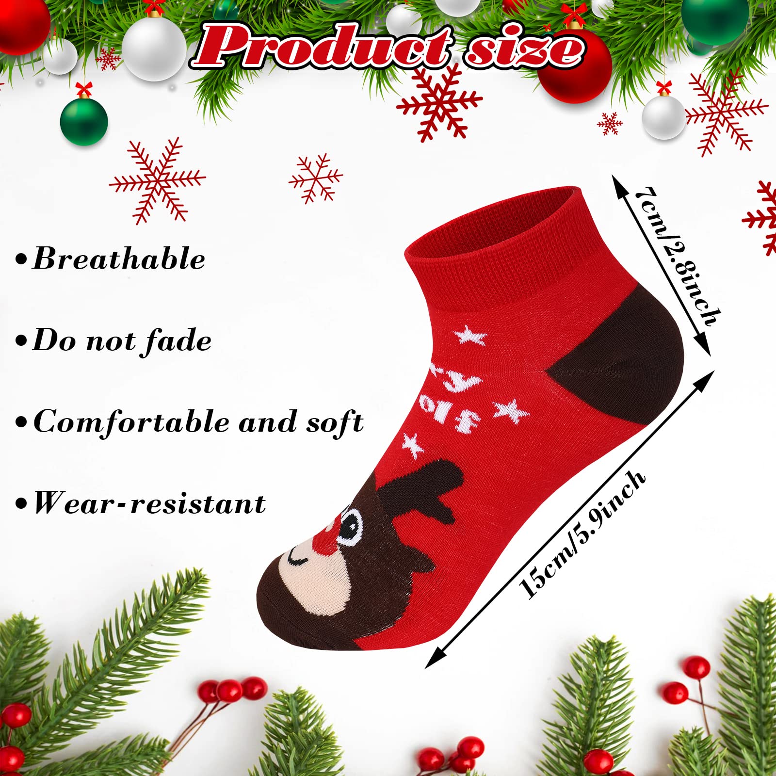 MJartoria Christmas Sock Advent Calendar 2025 Kids -12 Days of Advent Box Socks Christmas Countdown, Santa Elk Snowman Pattern f