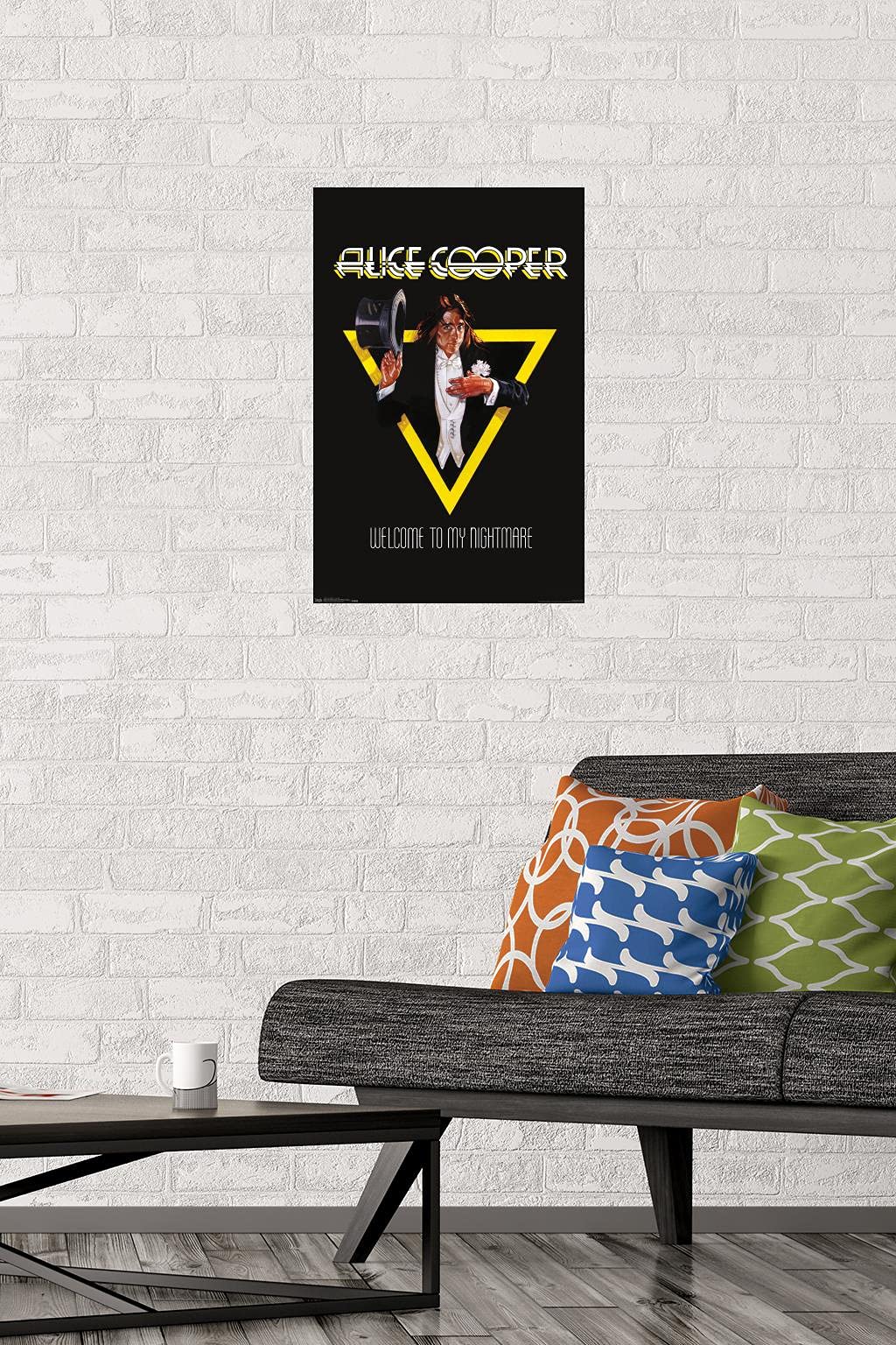 Trends International Alice Cooper - Welcome Wall Poster, 14.725'' X 22.375'', Premium Poster & Mount Bundle