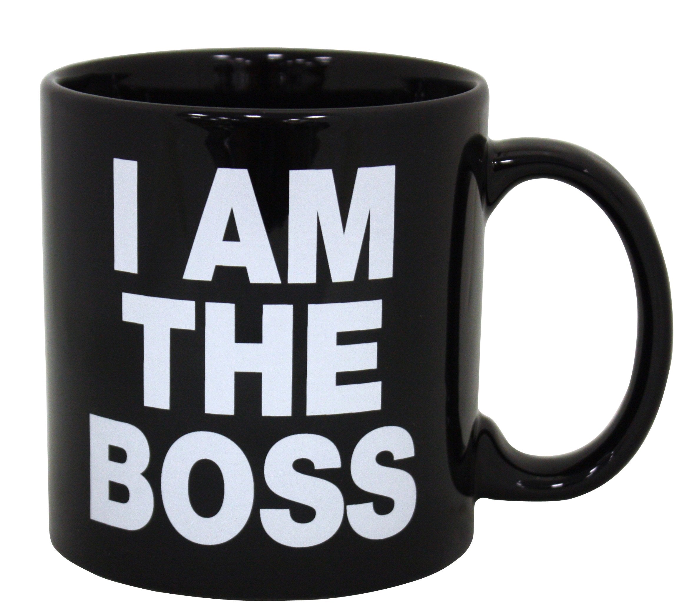 Island Dogs Giant I Am The Boss Mug, Black