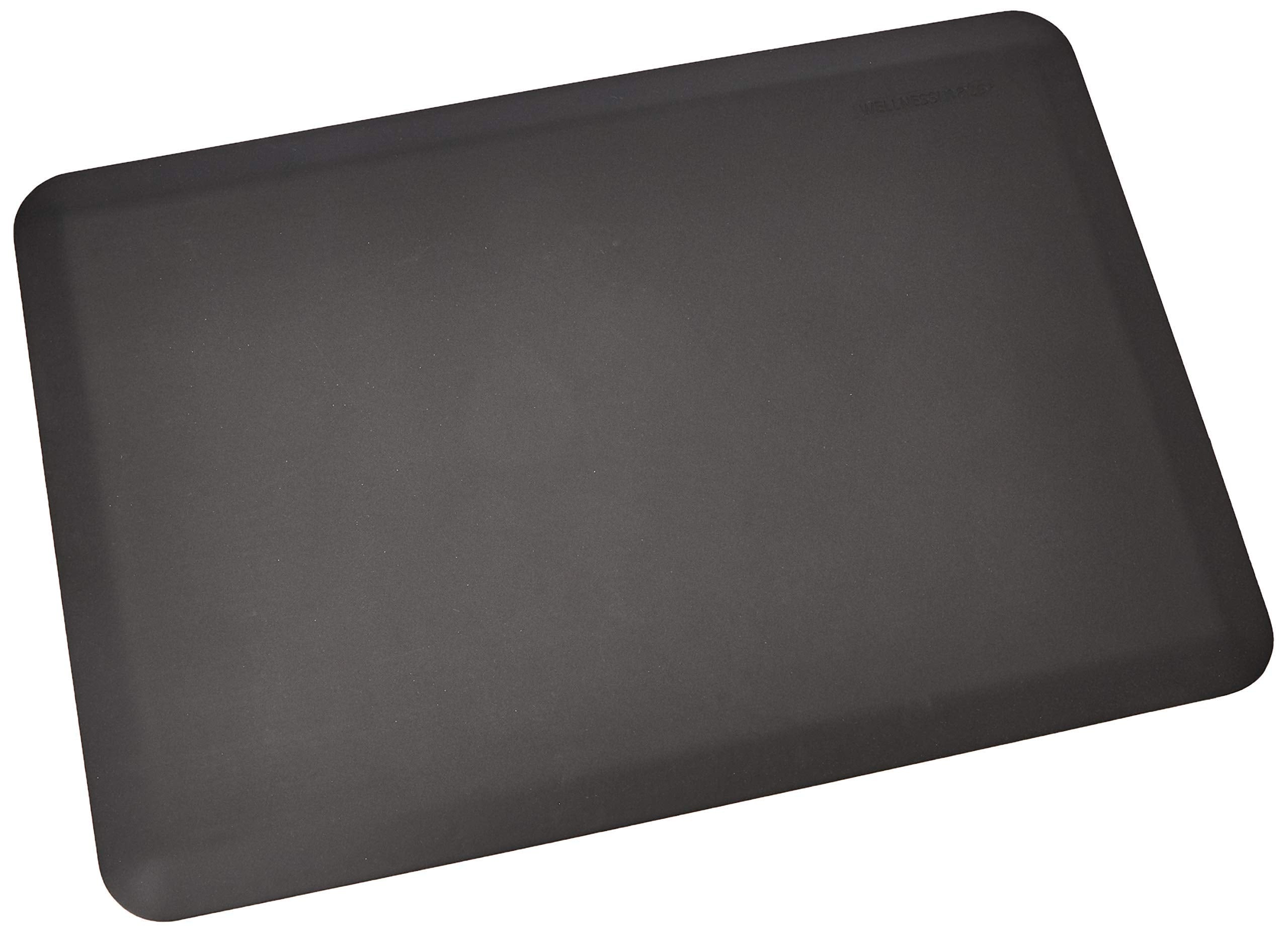 WellnessMats Original Collection Anti-Fatigue Floor Mat, Black, 36 in. x 24 in. x  in. Polyurethane - Ergonomic Support Pad for 