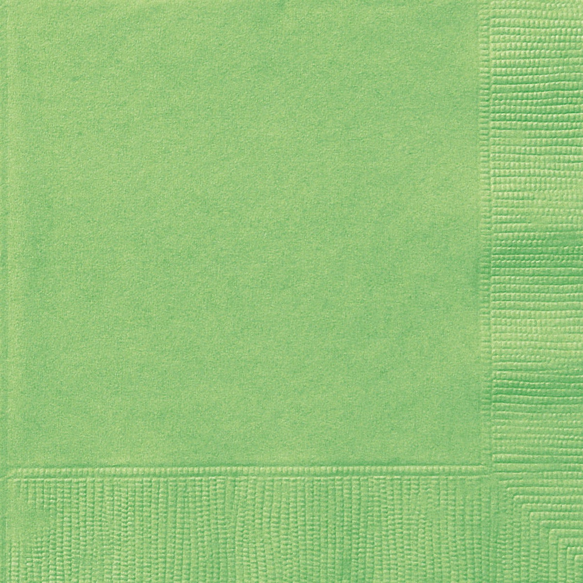 Lime Green Solid Luncheon Paper Napkins - 6.5'' X 6.5'' (20 Ct) - Elegant & Durable Design - Perfect For Parties, Events & Celeb