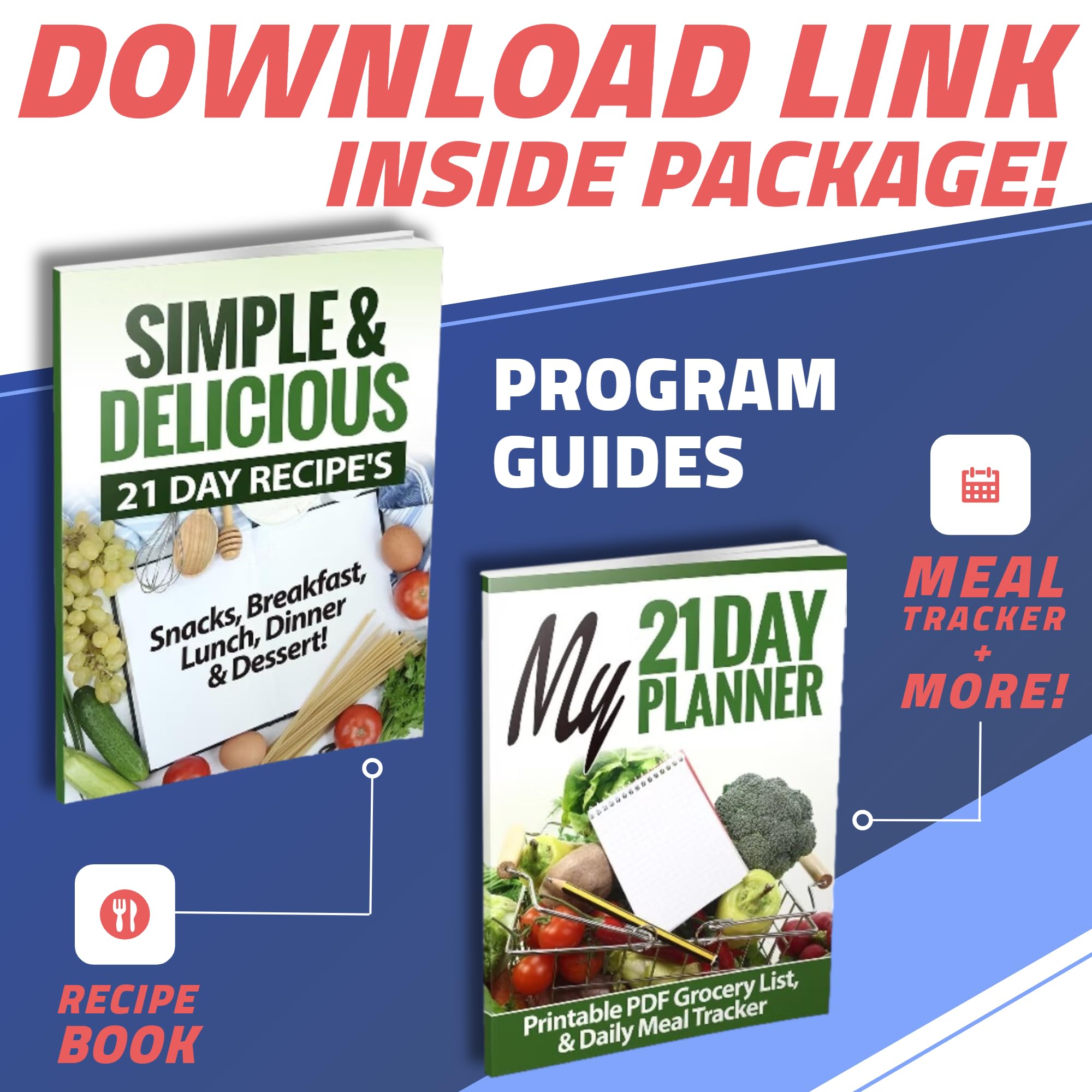 Efficient Nutrition Portion Control Containers Deluxe Kit (14-Piece) With Complete Guide + 21 Day Planner + Recipe Ebook Bpa Fre