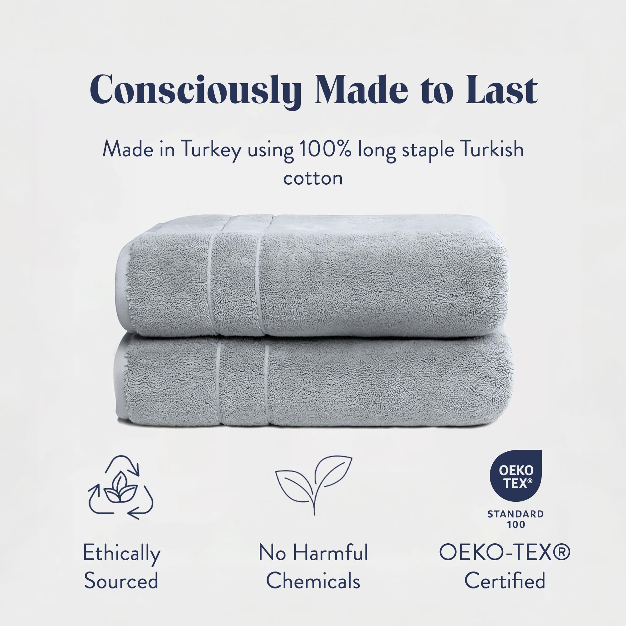 Brooklinen Super-Plush Washcloths - Set of 2  Smoke Gray  100% Cotton  Best Luxury Spa Towels