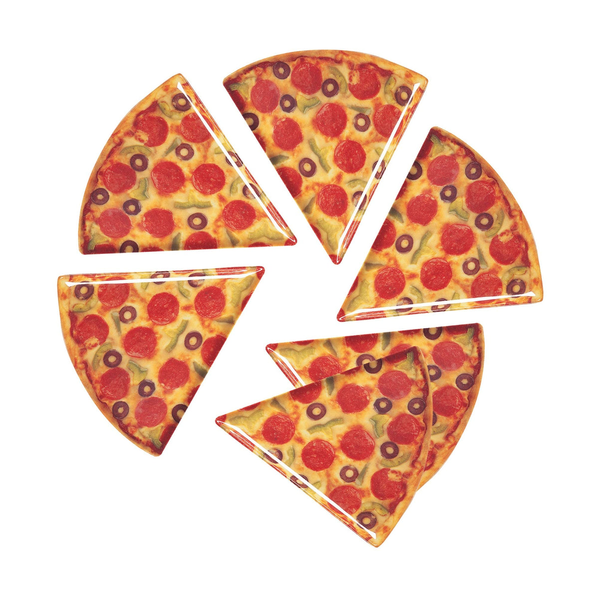 Supreme Housewares Upware 6-Piece 9 Inch Melamine Pizza Plate