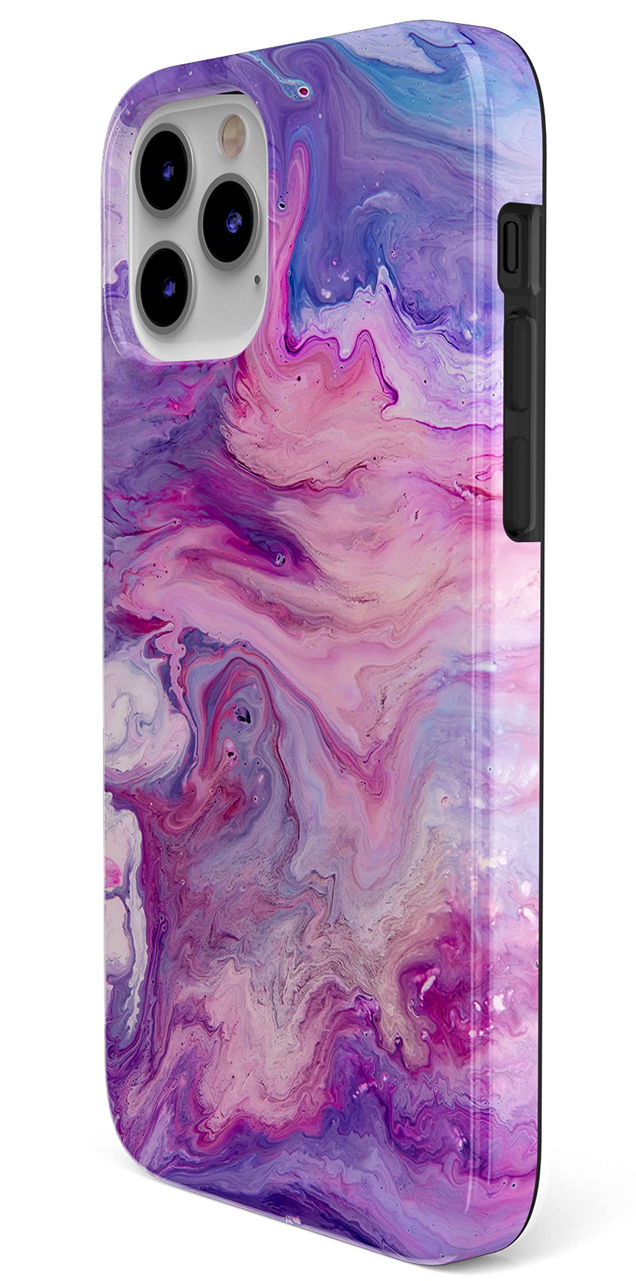 Casely Iphone 1212 Pro Case  Tie Dying Over You Purple Marble Iphone Case