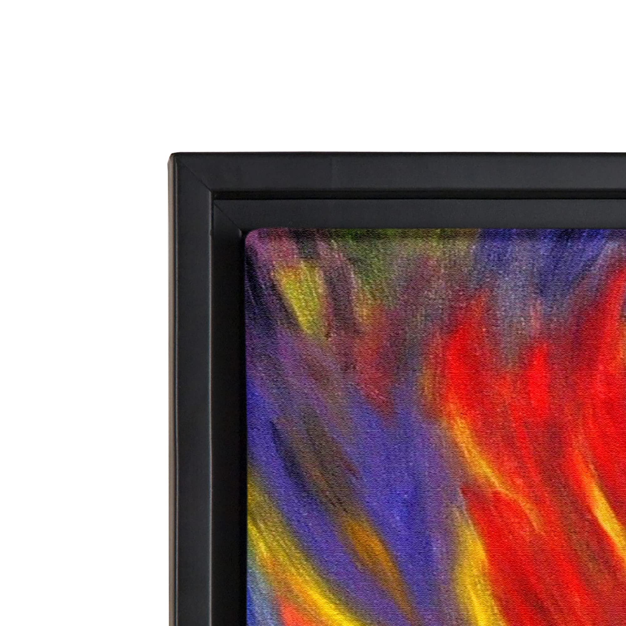 Jerry's Artarama 3/4 Core Floater 3 Pack Frames for Canvas Artwork Display [10x10 - Black]- Perfect for Home Wall Decor  Bedroom Wall Art  Living Room Decor - Wall Art Frame with Floating Effect