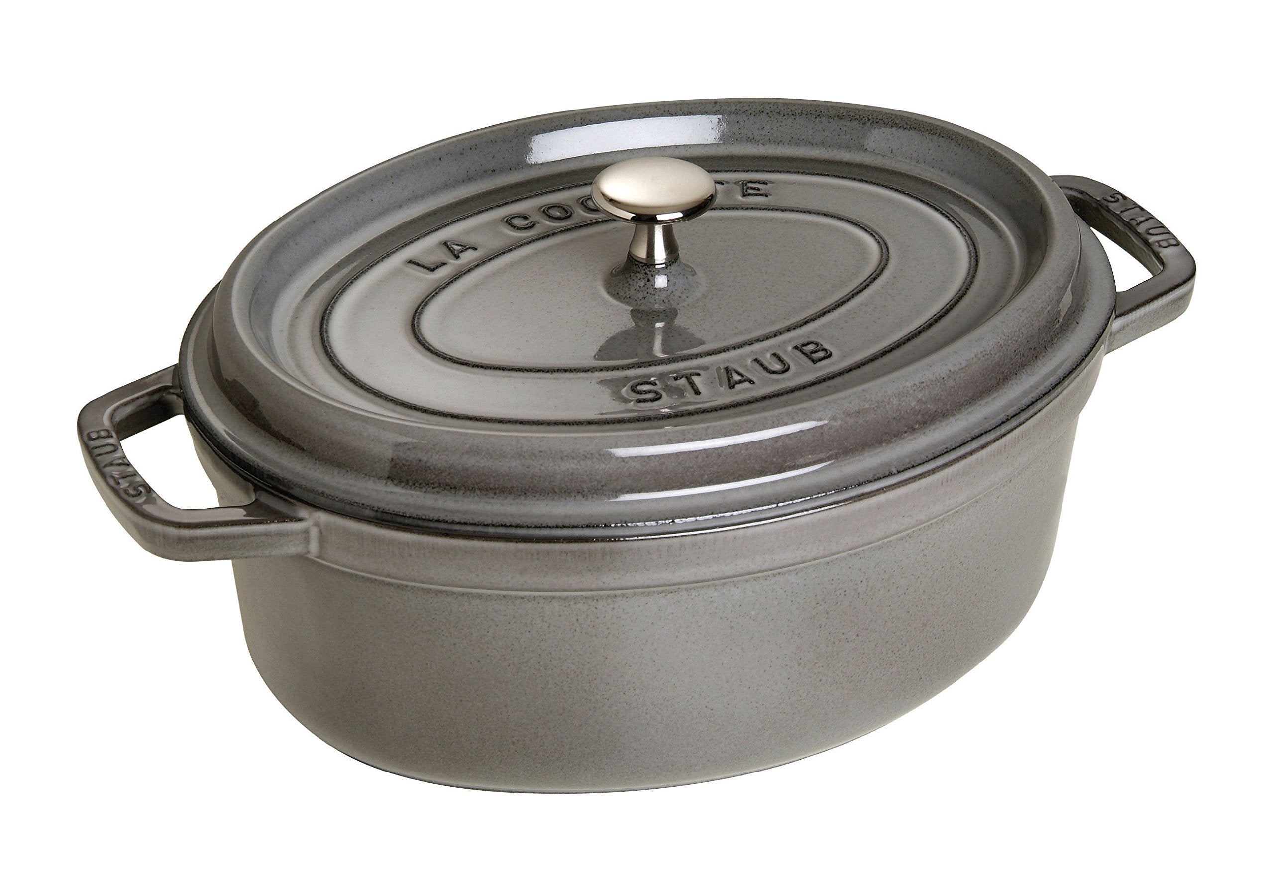 ????(Staub) ???? ???? Two-Handled Pot, 29cm, 02 Gray