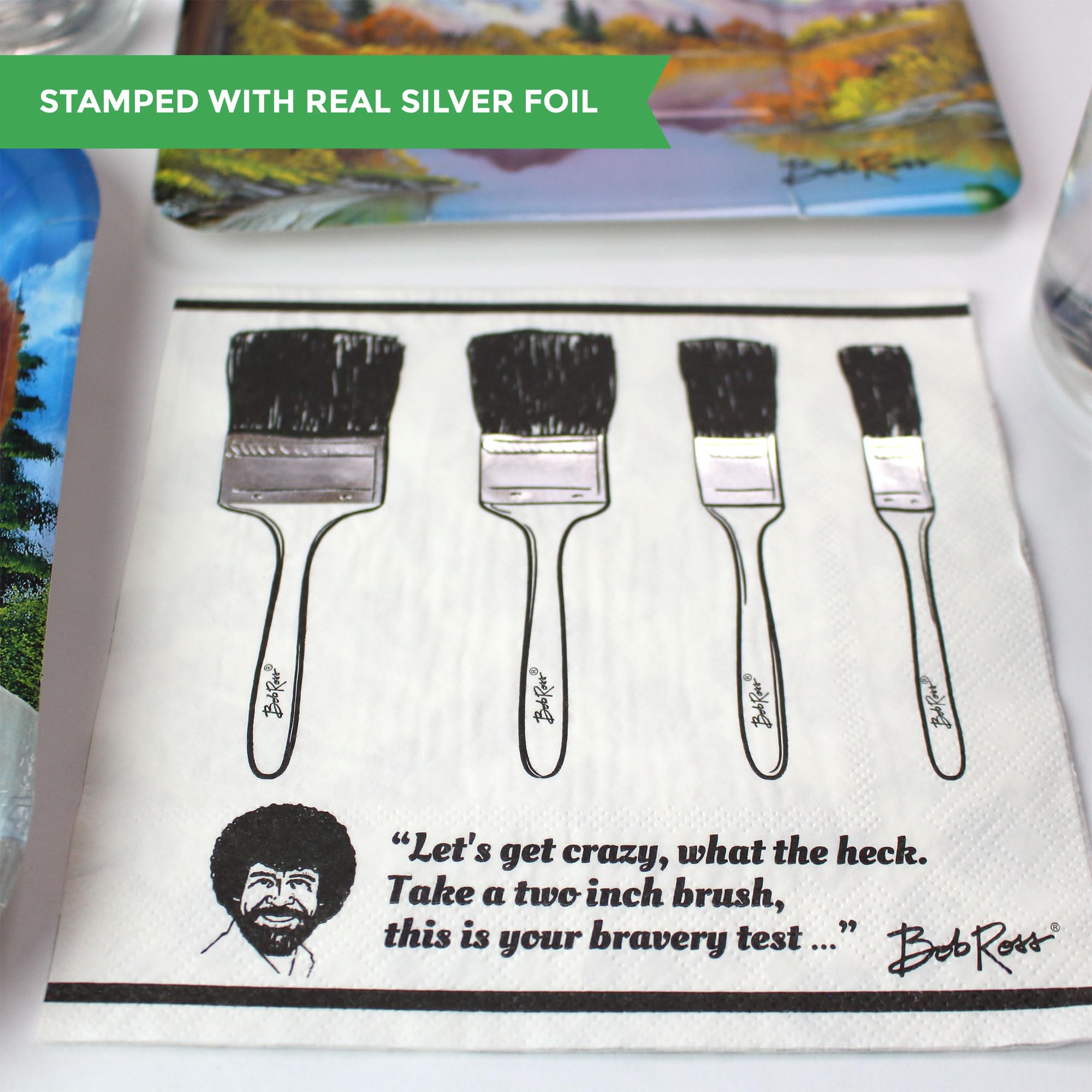 Prime Party Bob Ross Party Supplies (Deluxe) Classic Birthday Party Pack, 82 Piece Set