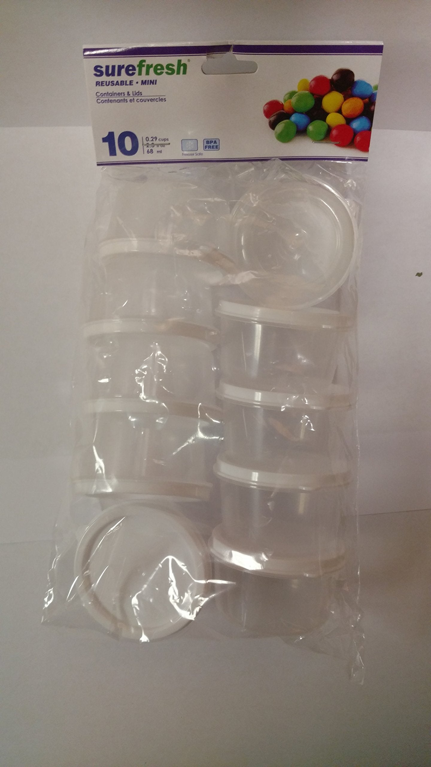 Sure Fresh Mini Storage Containers, 10-Ct. Packs - Round