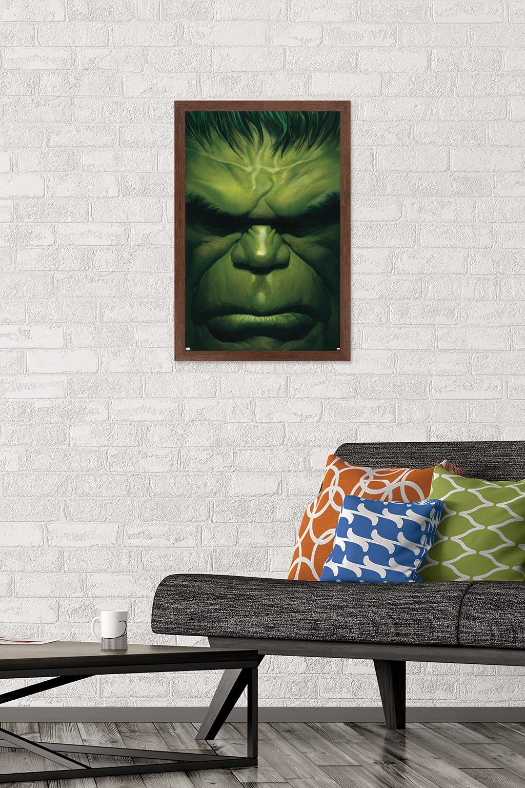 Trends International Marvel Comics - Hulk - The Immortal Hulk #18 Wall Poster, 14.72'' X 22.37'', Mahogany Framed Version
