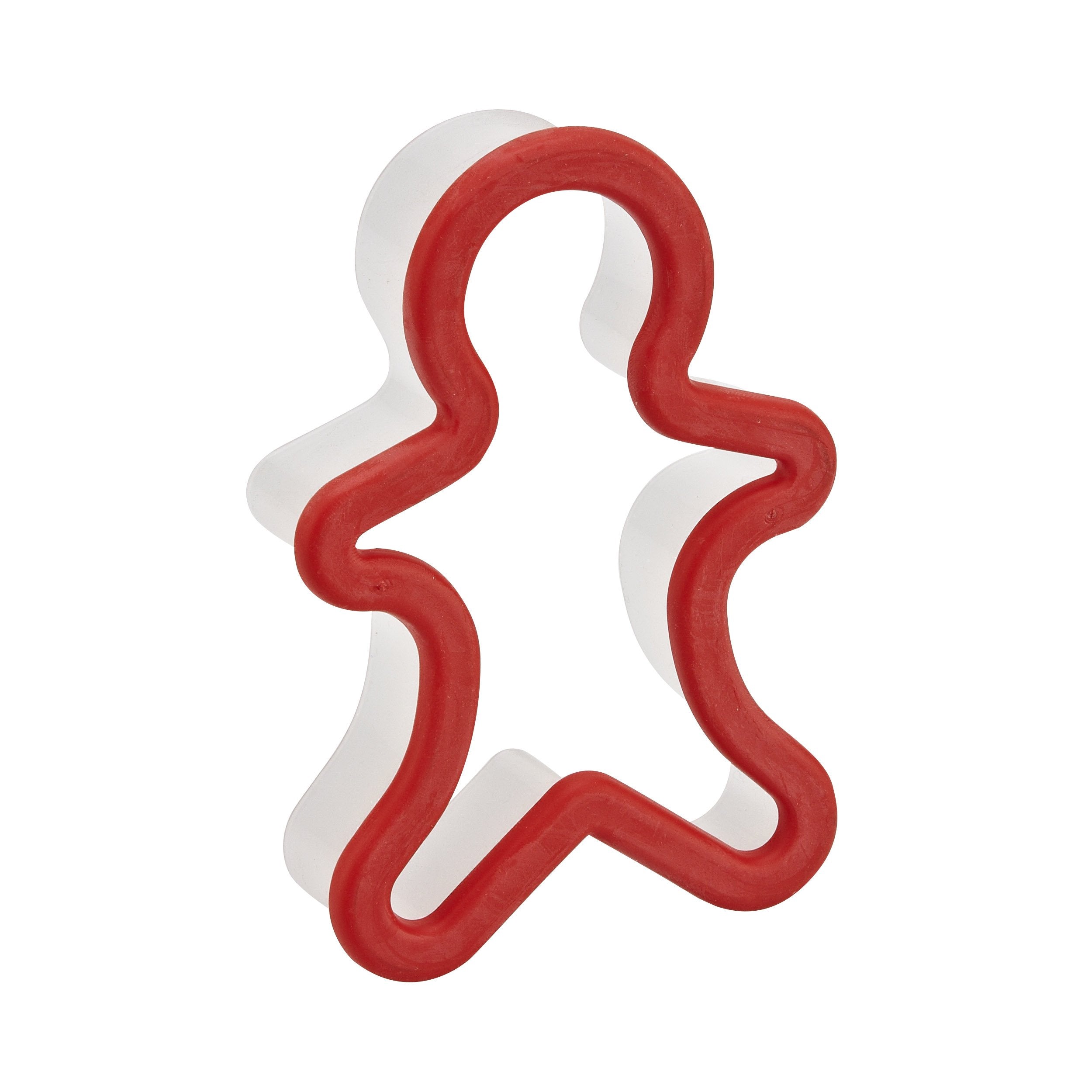 Sweet Creations Soft Touch Gingerbread Man Cookie Cutter, Red