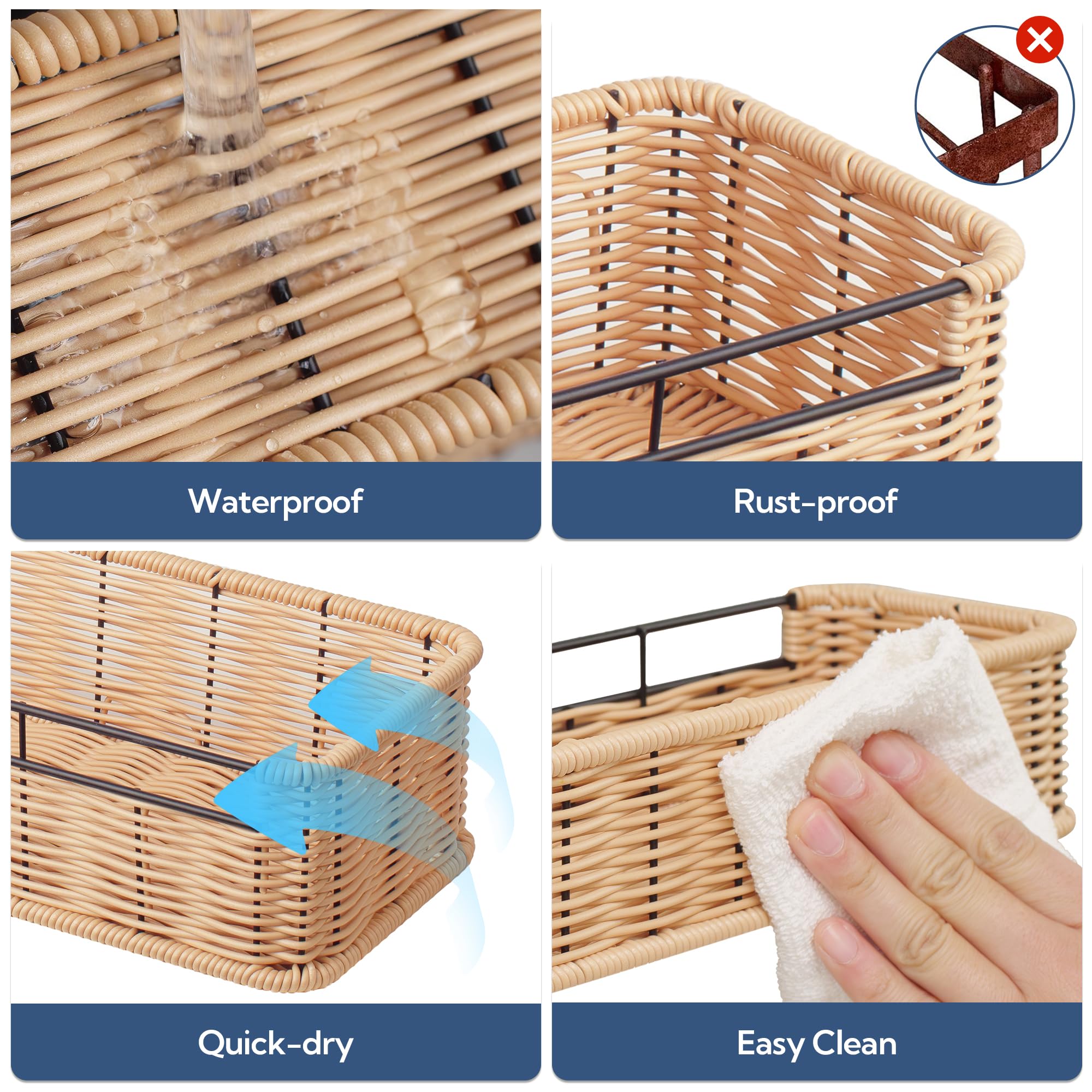 Granny Says Shower Caddy Hanging, 2 Pack Bathroom Shelves For Shower, Waterproof Shower Shelf For Inside Shower, Shower Shelves