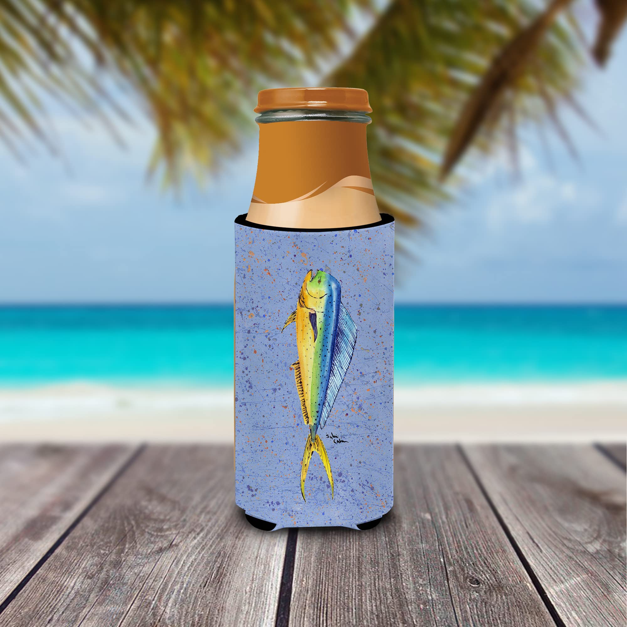 Fish Dolphin Ultra Beverage Insulators for slim cans 8349MUK