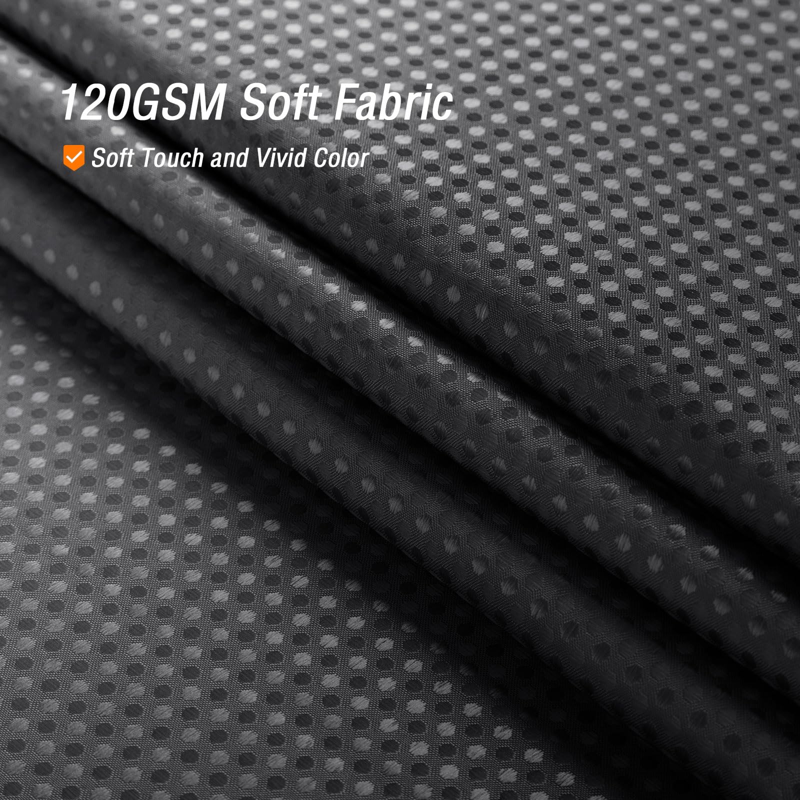 Gibelle Black Shower Curtain  Waffle Weave Ombre Fabric Shower Curtain for Bathroom  Black and White Gradual Color Washable Cloth Bathroom Curtains Shower Set with Hooks  72 x 72