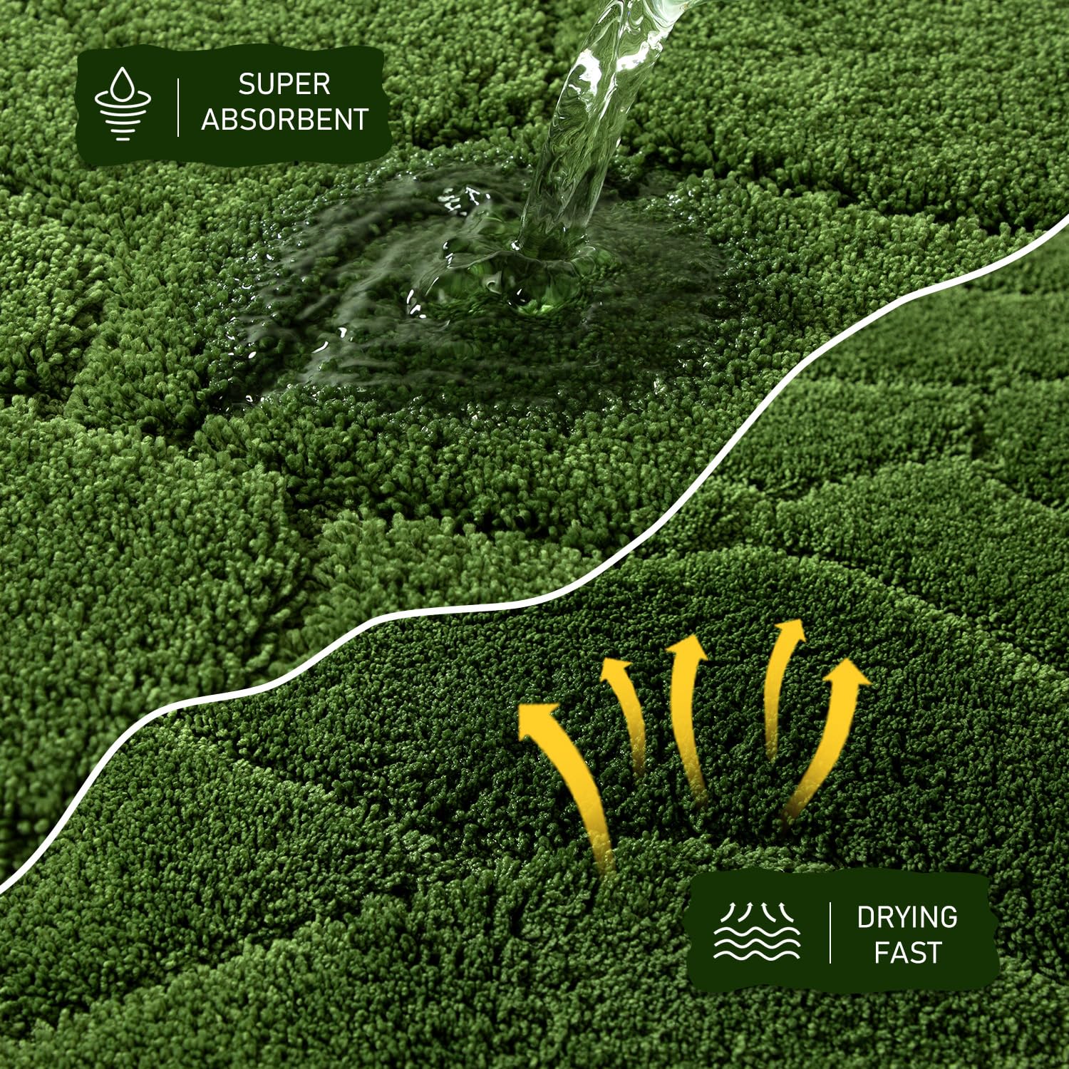 Bsicpro Large Bathroom Rugs, 24X36 Inches Bath Mats For Bathroom Non Slip, Soft Absorbent Microfiber Bath Rugs, Quick Dry Bathro