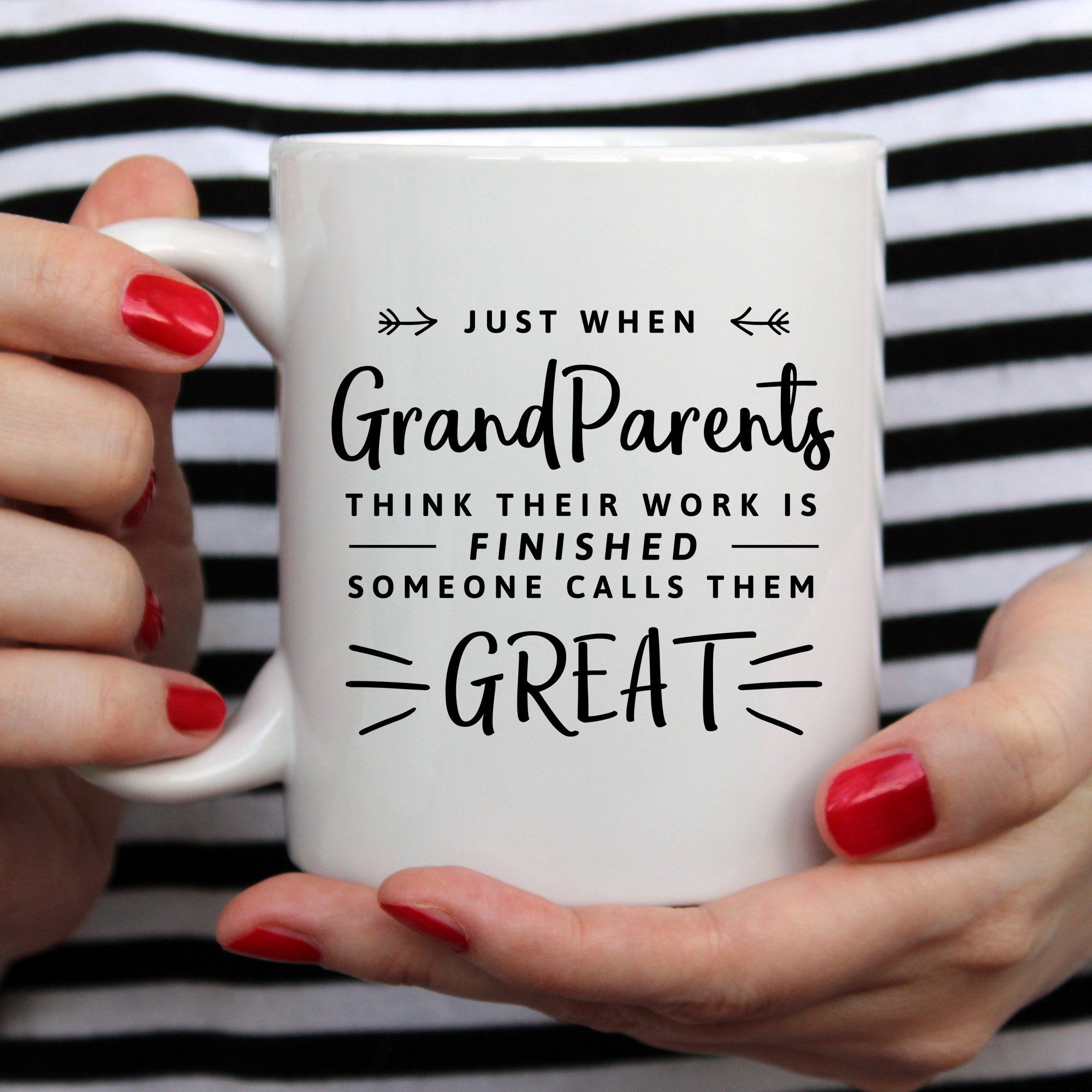 Someone Calls Them Great - Funny Coffee Mug - Gift for Great-grandparents - Baby Announcement To Great-grandparents - Great-gran