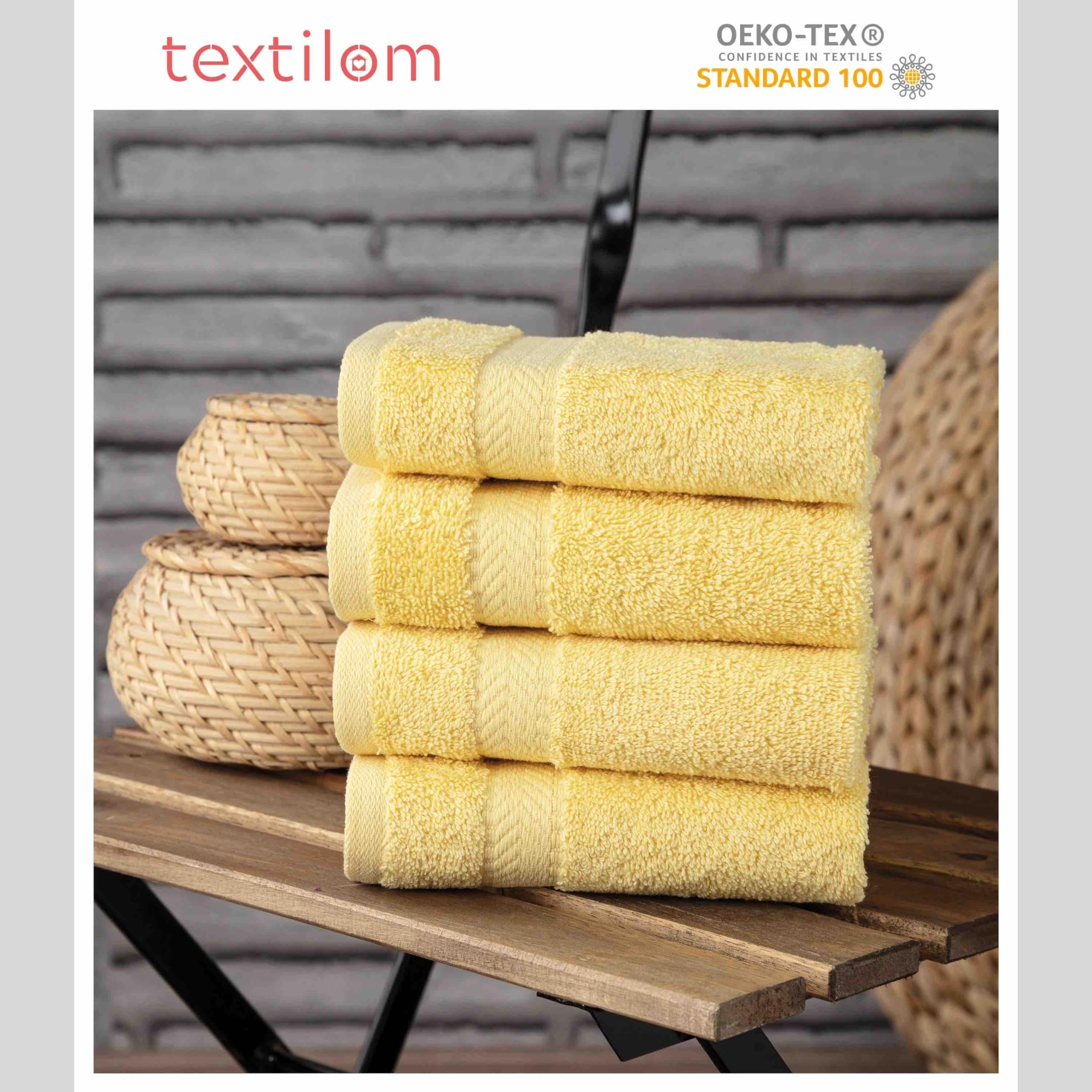 Textilom Washcloths For Body And Face - Hotel And Spa Quality & Soft & Absorbent & Quick Dry Wash Cloths For Your Body - 100% Tu