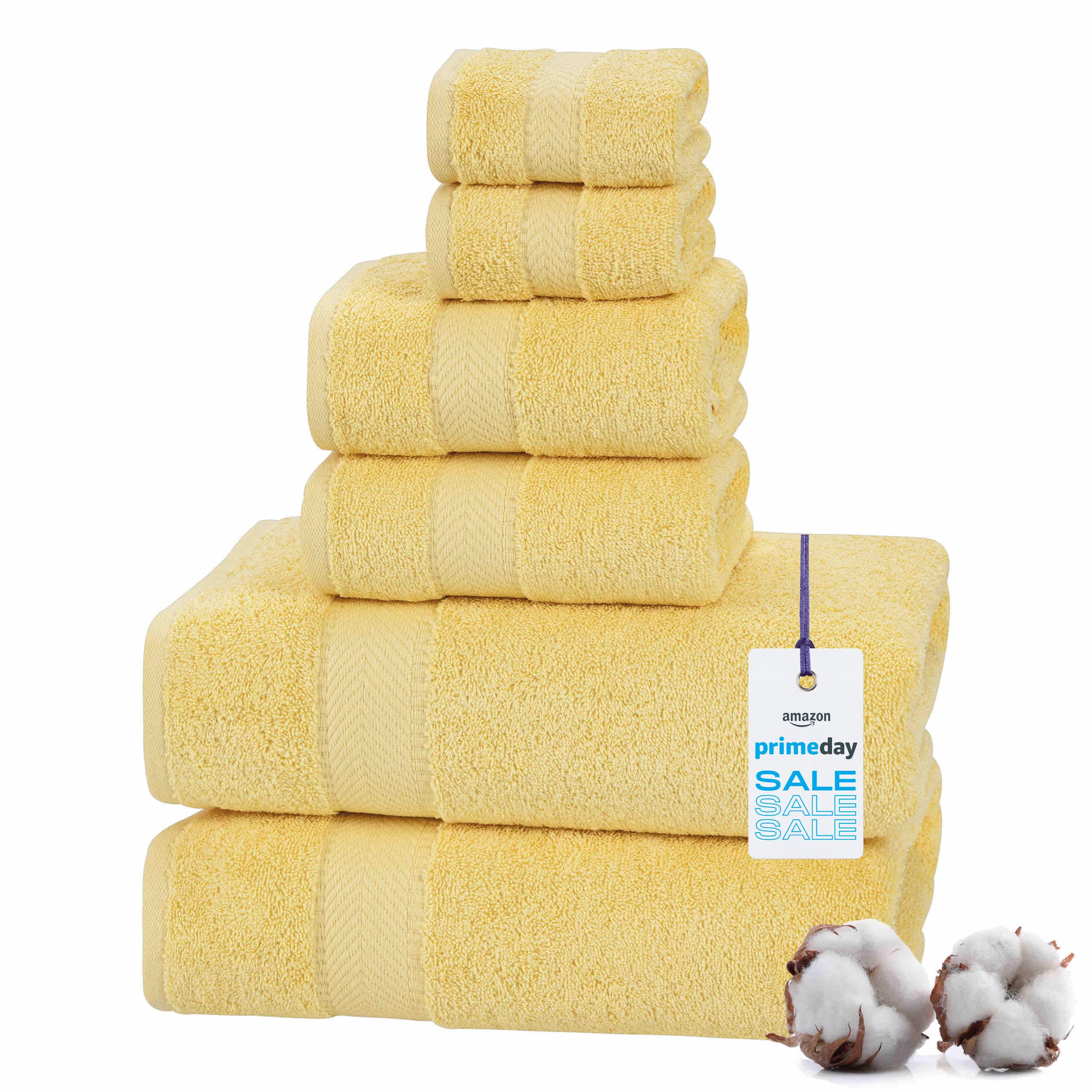 Textilom 100% Turkish Cotton 6 Pcs Bath Towel Set, Luxury Bath Towels For Bathroom, Soft & Absorbent Bathroom Towels Set ( 2 Bat