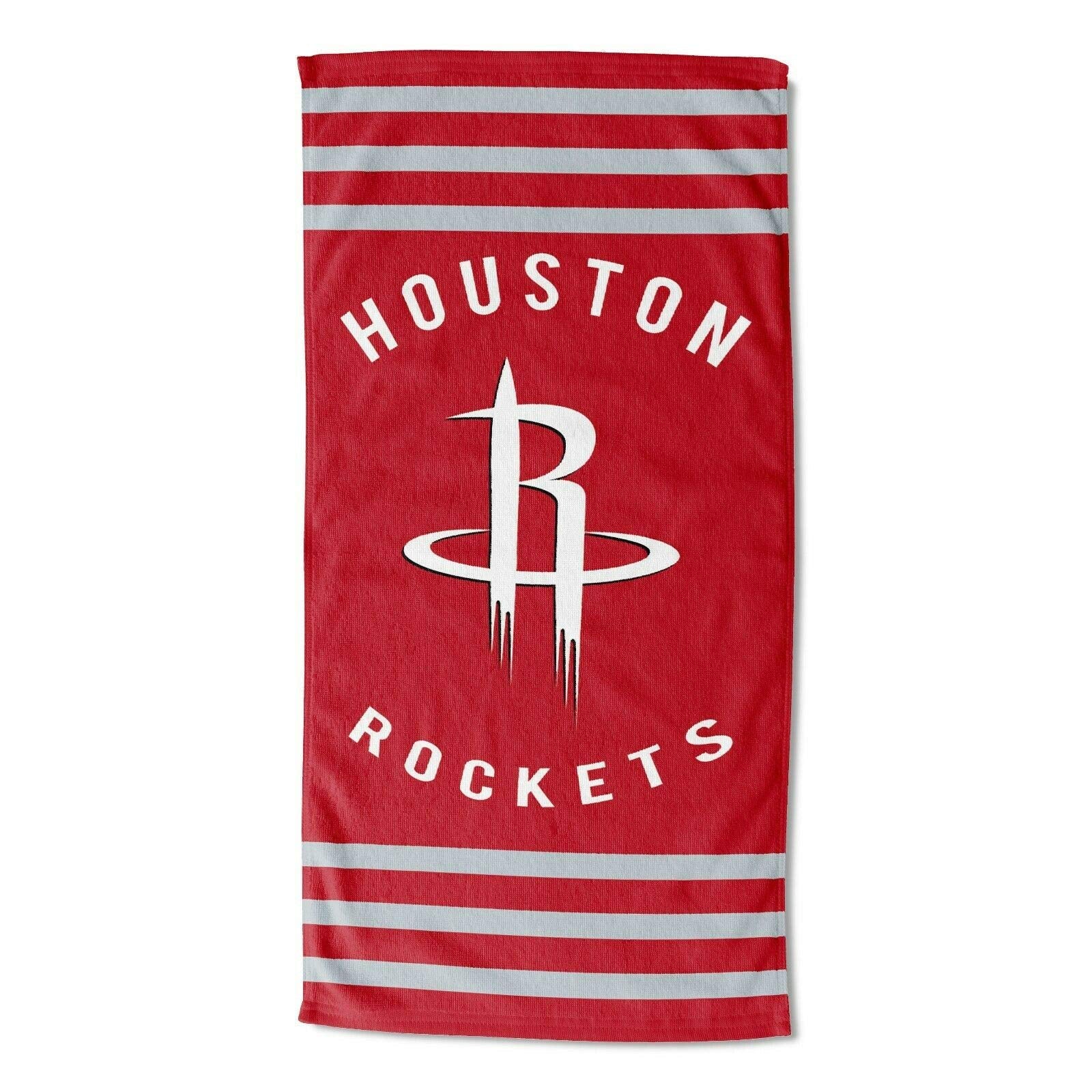 Rockets OFFIcIAL NBA Stripes Beach Towel 30 x 60(D0102H94DEV)