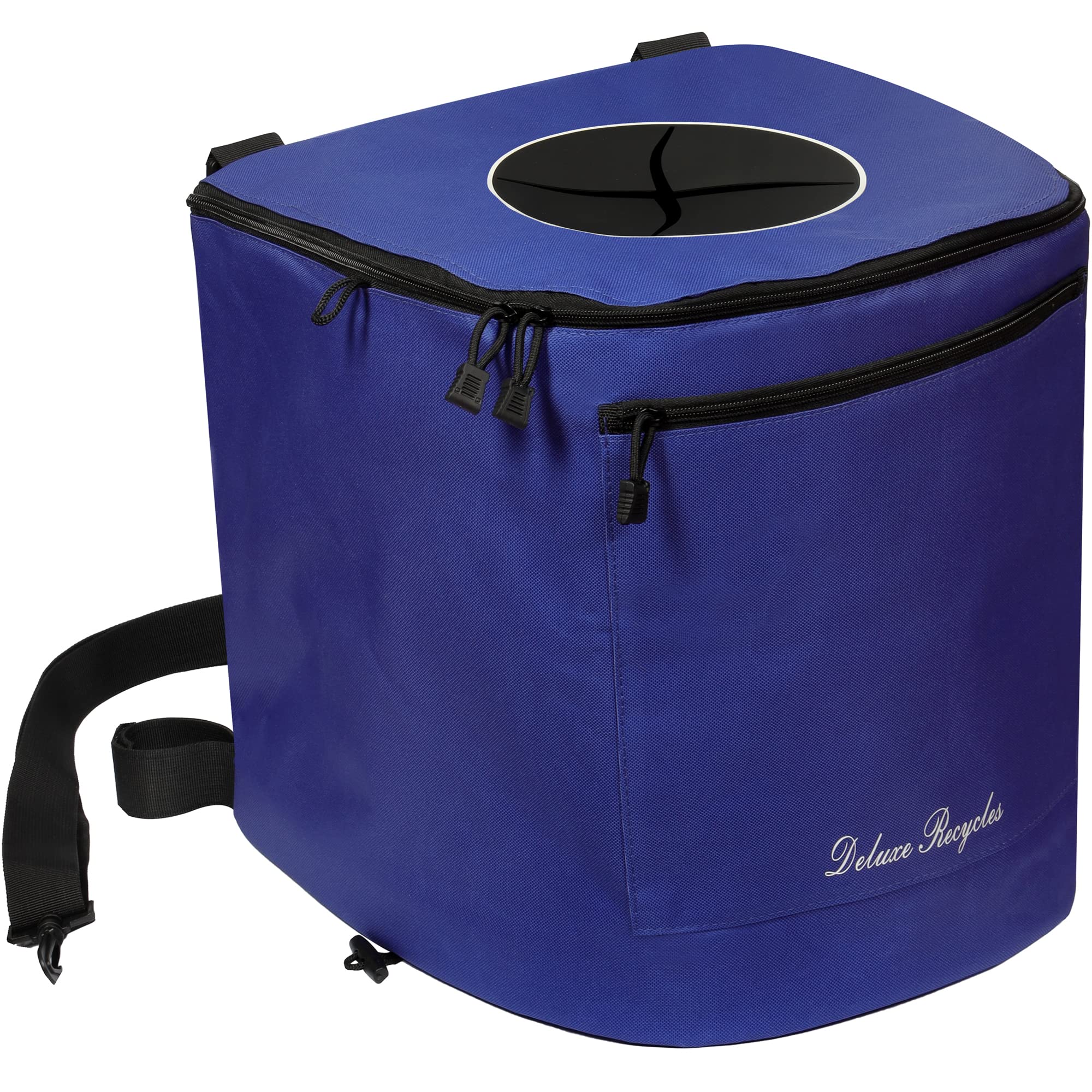 Deluxe Recycles Portable Trash Can For Boating And Camping - Durable And Collapsible With Inner Bin - Kayak, Fishing, Beach, Hik