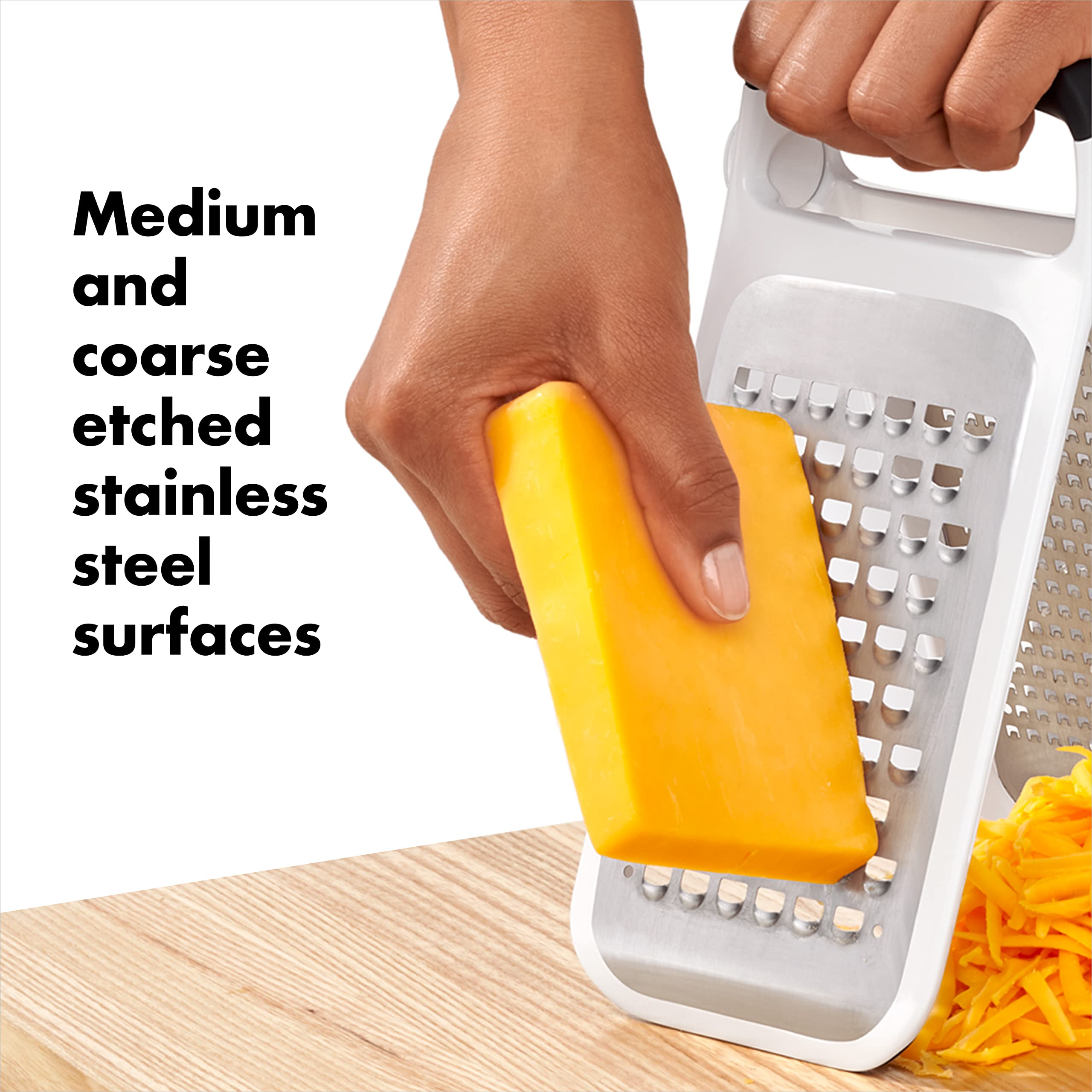 Oxo Good Grips Etched Two-Fold Grater,Steel,One Size