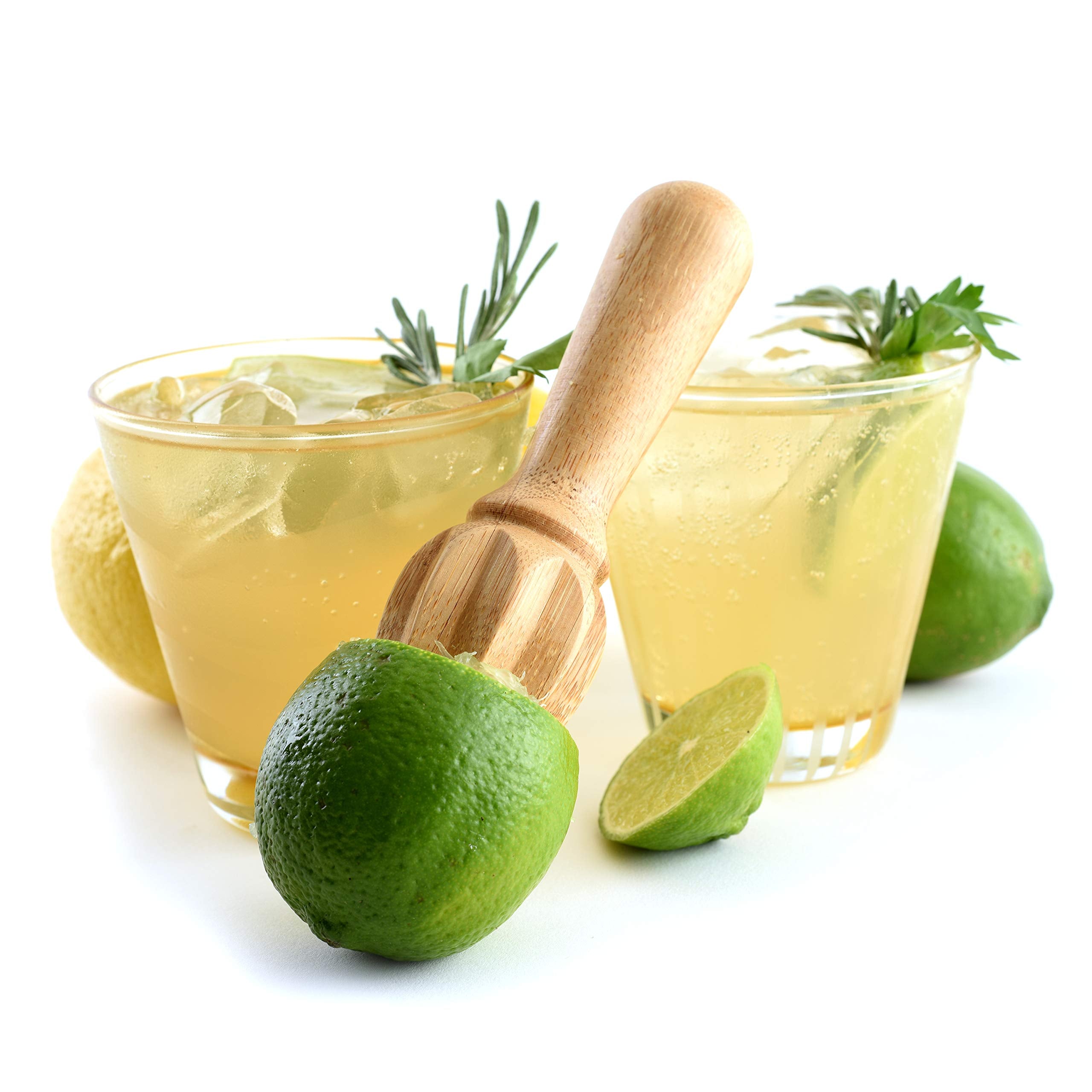Norpro Bamboo Citrus Reamer, A, Beige