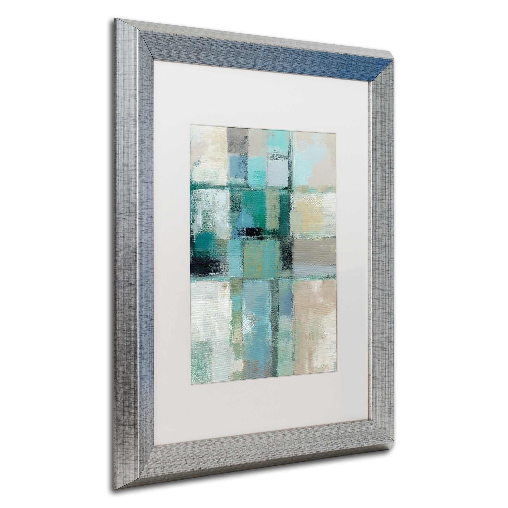 Island Hues Crop Ii By Silvia Vassileva, White Matte, Silver Frame 16X20-Inch