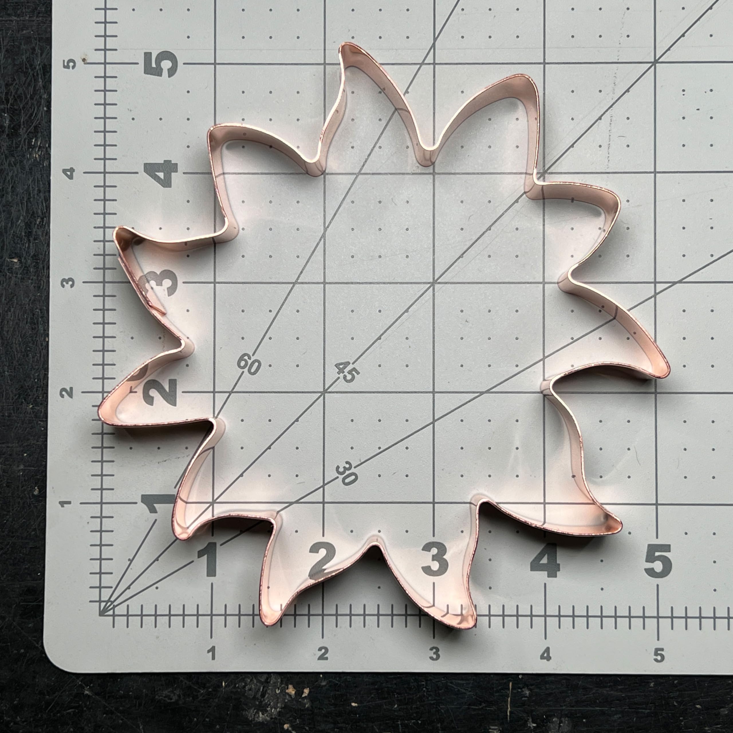 Sunflower Head Copper Cookie Cutter