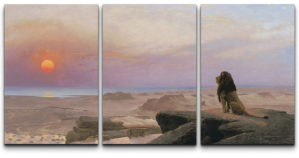 Wall26 Canvas Print Wall Art Set The Two Majesties By Jean-Leon Gerome Cultural Historic Oil Painting Fine Art Reproduction Scen