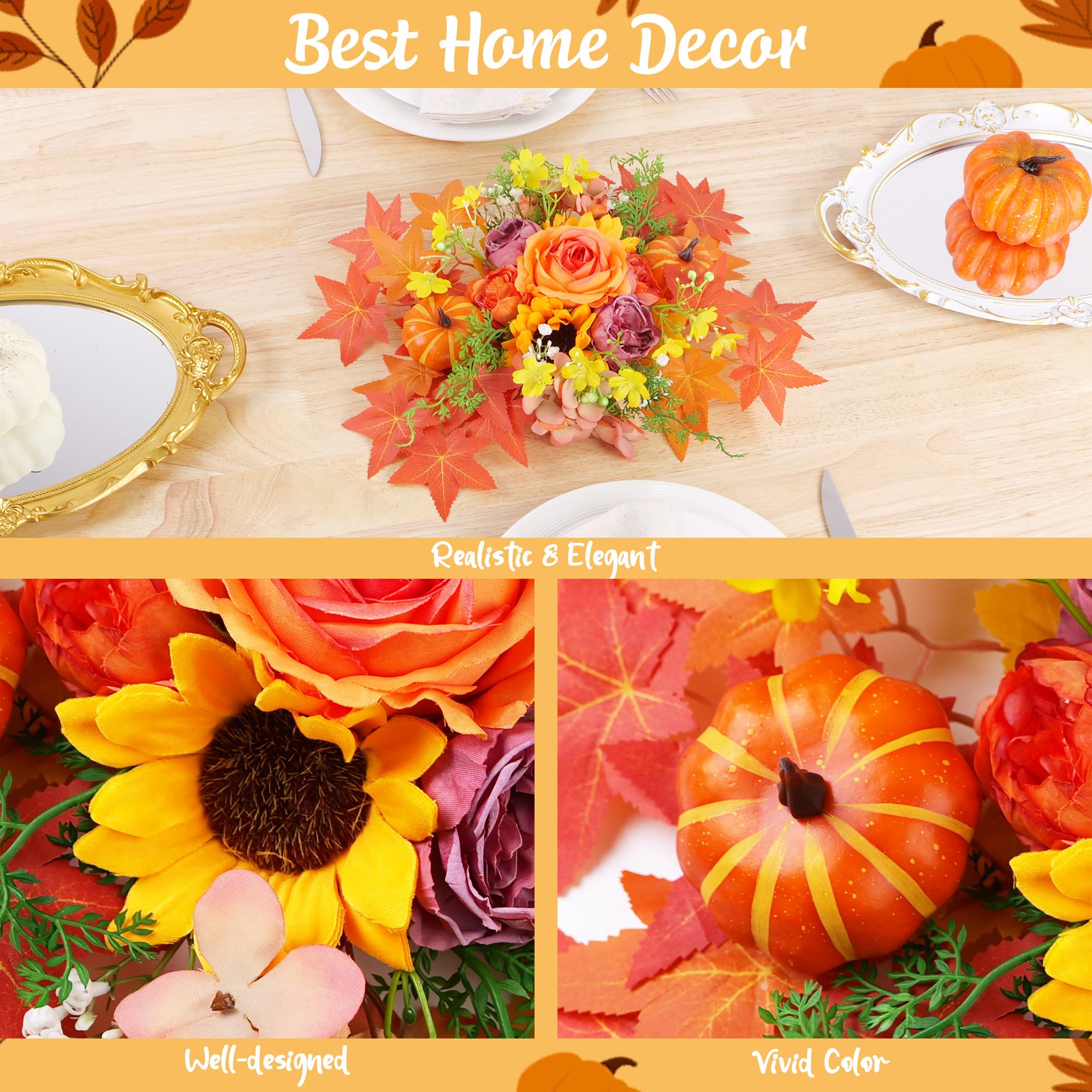 Party to Be Thanksgiving Decorations Set of 38 Pieces Friendsgiving Balloon Banner, Hanging Swirls, Pumpkin and Turkey Balloon K