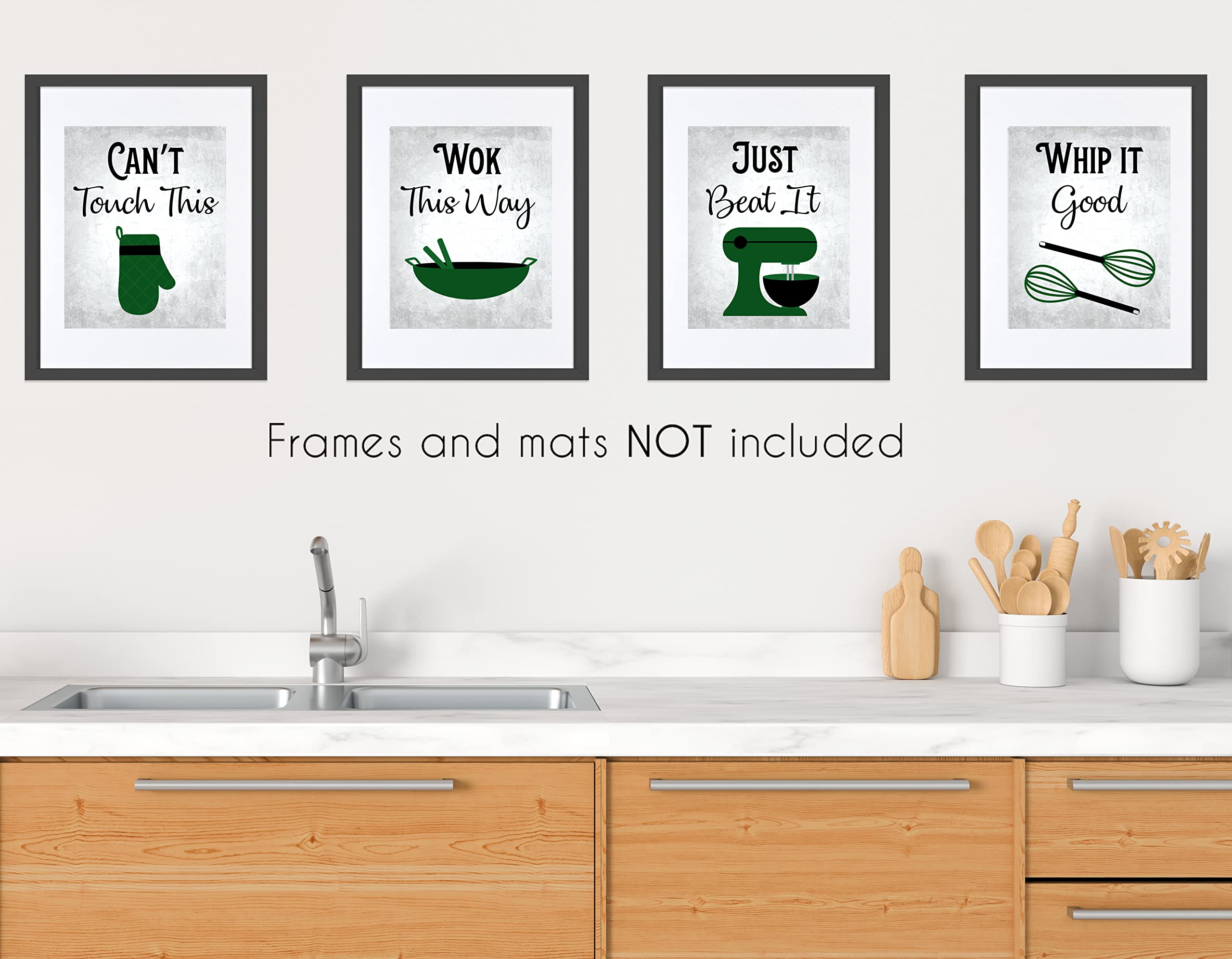 80S Music Songs Retro Vintage Inspirational Kitchen Wall Art Dining Room Cafe And Restaurant Decor Forest Green Black Gray And W