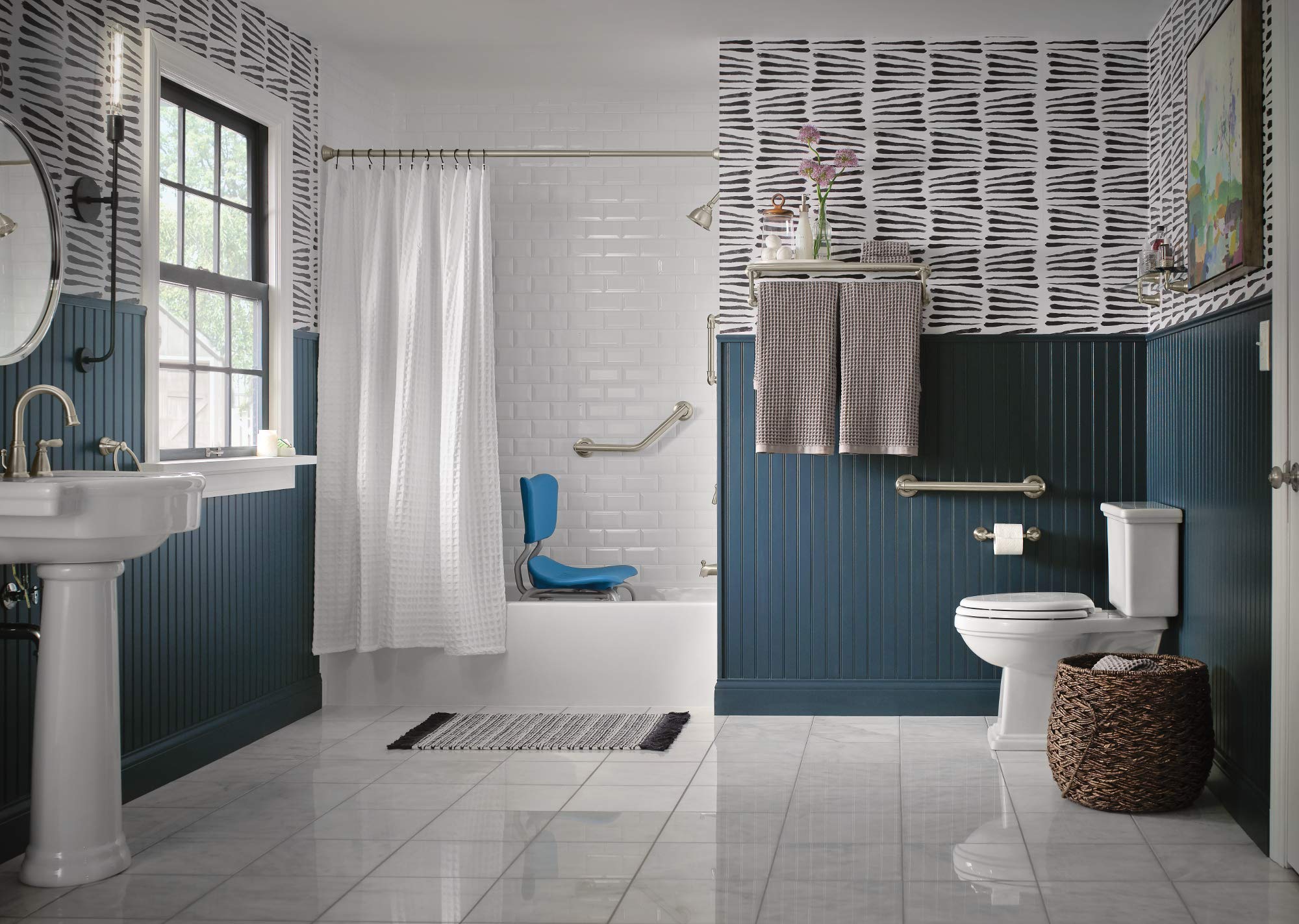 Moen Myg2609Bn Banbury Banbury 9 Designer Bathroom Hand Grip, Brushed Nickel