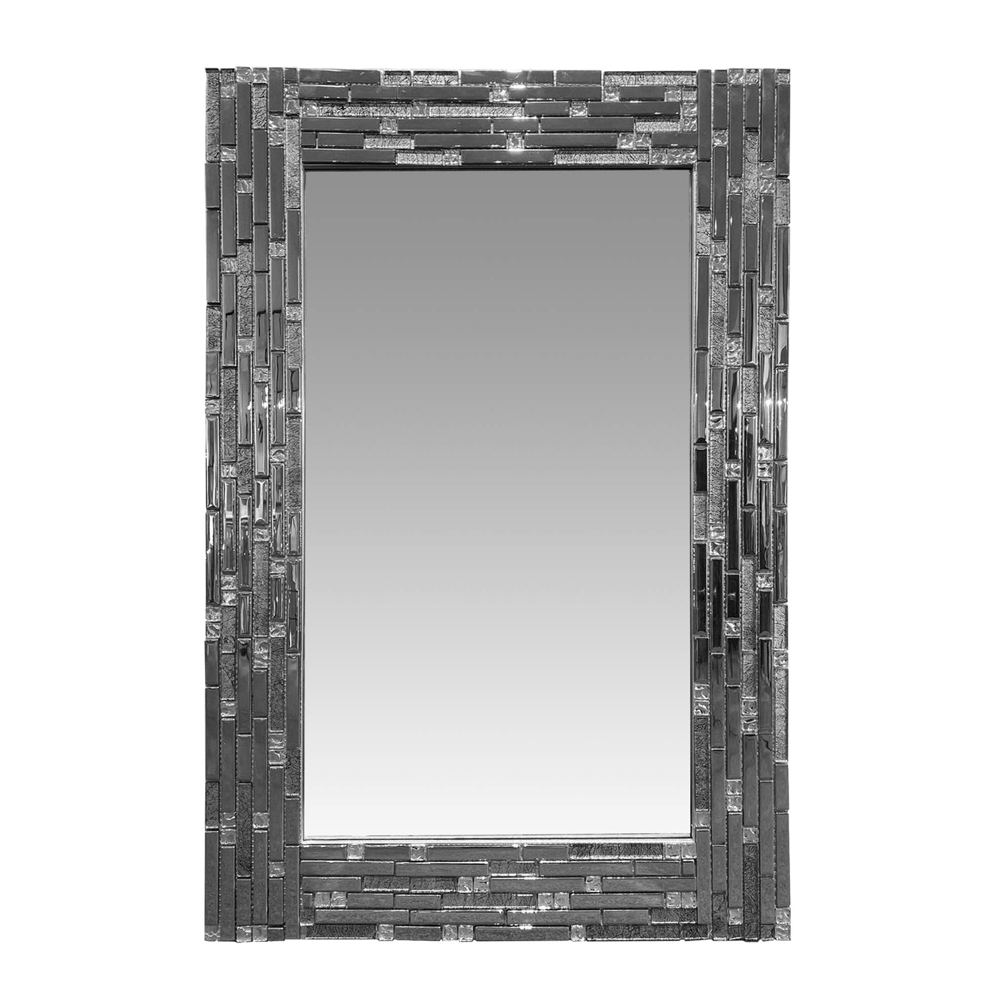 The Urban Port Mosaic Tile Design Rectangular Accent Wall Mirror