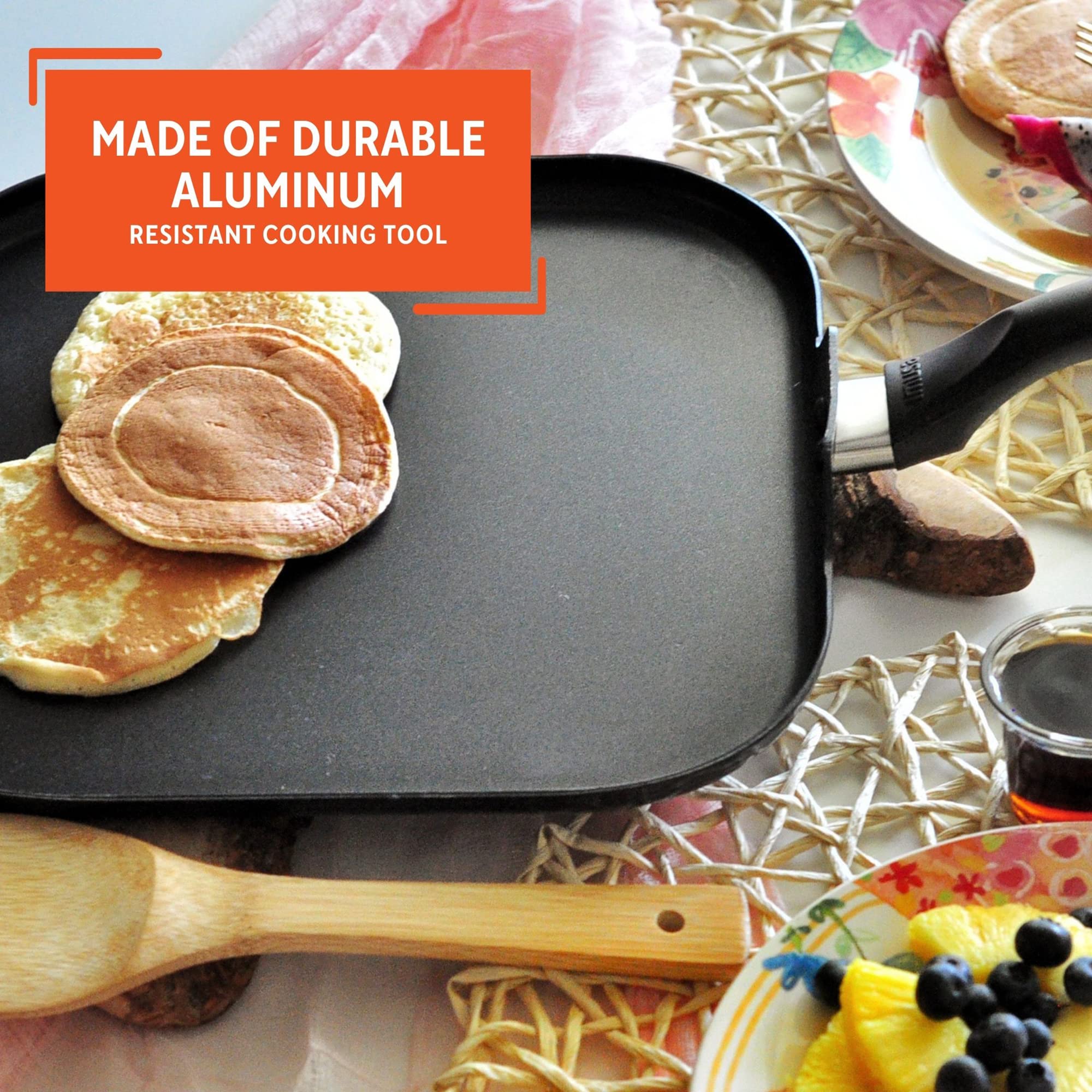 Imusa 11'' Bistro Square Griddle With Bakelite Handle
