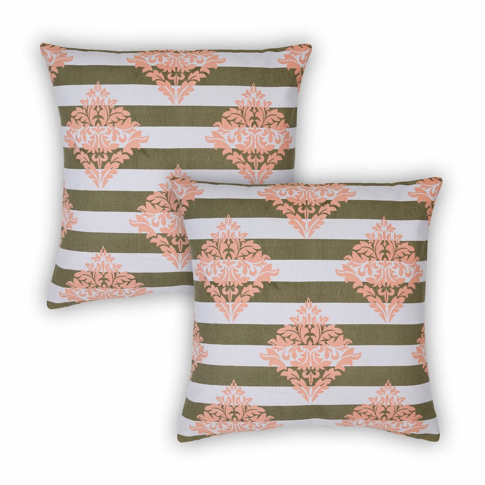 A&A Fabrics Cotton Cushion Cover, Square Decorative Pillow Case, 16 X 16 Inches, Modern Style Pillow Covers