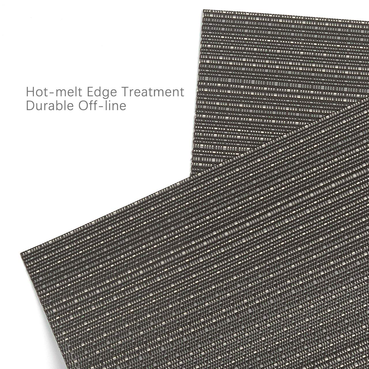 Myir Jun Place Mats, Table Mats Set Of 6 Indoor Placemats Washable Non-Slip Heatproof Woven Placemats For Dining Table Fabric Pl