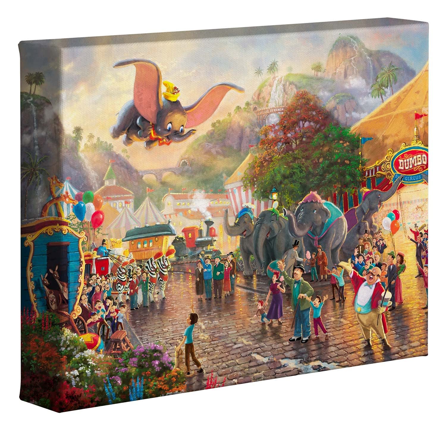 Thomas Kinkade Studios Dumbo 8 X 10 Gallery Wrapped Canvas
