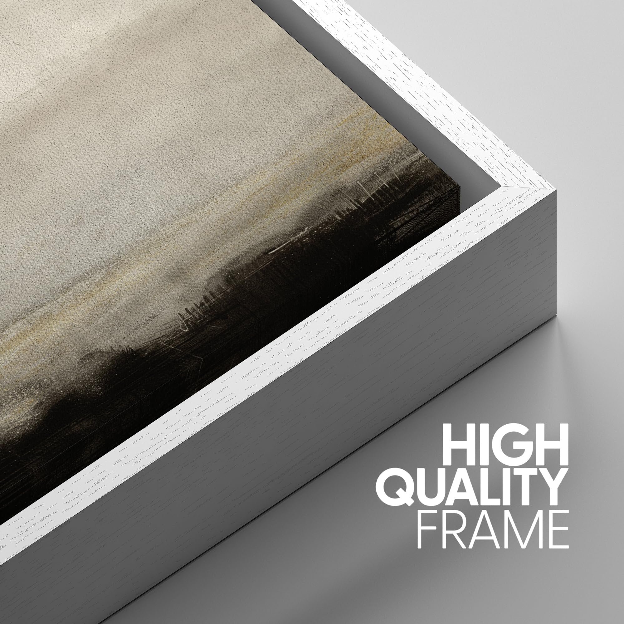 Signwin Framed Canvas Print Wall Art Set Misty Horizons Tranquil Scenery In Monochrome Abstract Modern Art Bohemian Decorative F