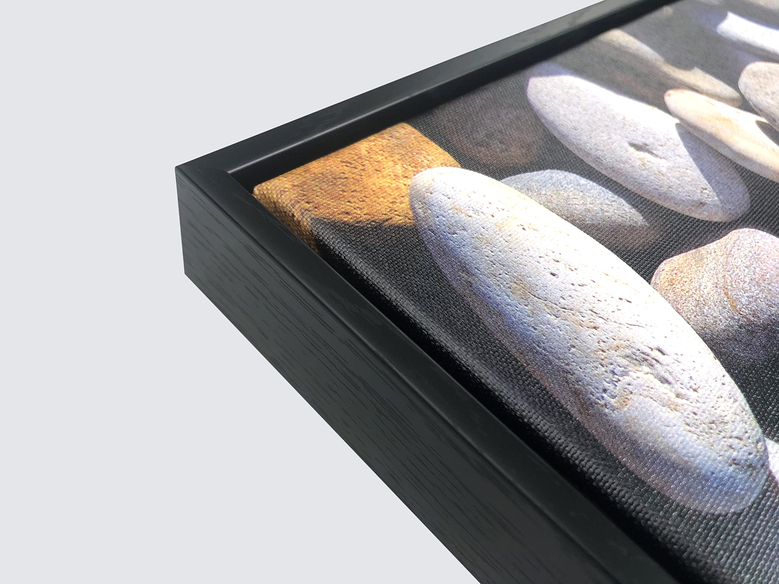 Wieco Art Framed Canvas Art Romantic Beach Theme 4 Panels Modern Artwork Sea Ocean Canvas Prints Contemporary Abstract Pictures