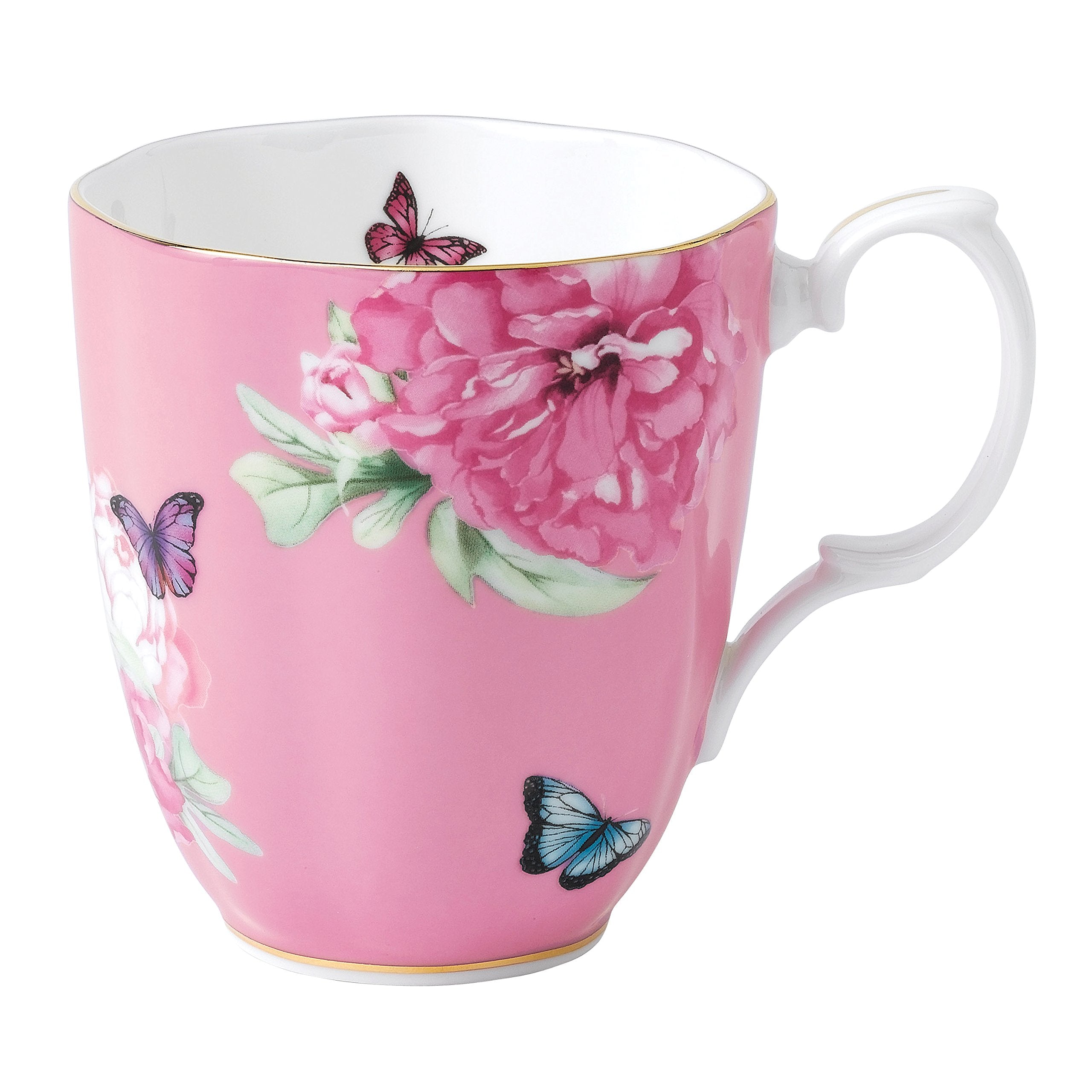 Miranda Kerr For Royal Albert Friendship Vintage Mug, Pink, 13.5 Oz
