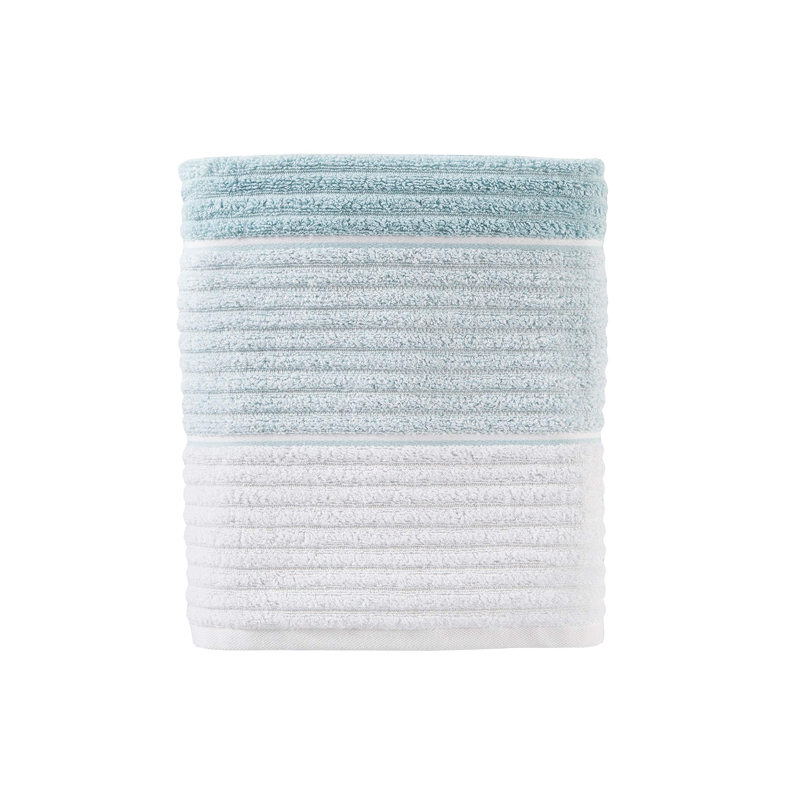 Skl Home Planet Ombre 100% Turkish Cotton Bath Towel, Aqua
