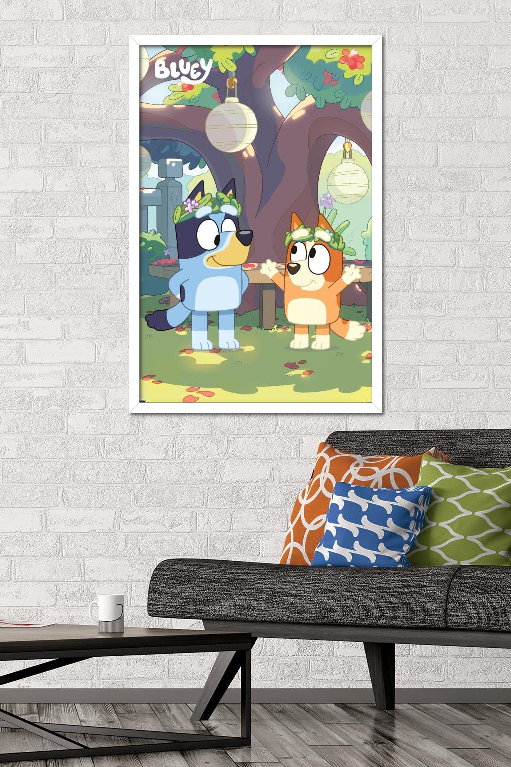 Trends International Bluey - Duo Wall Poster, 22.37'' X 34.00'', White Framed Version