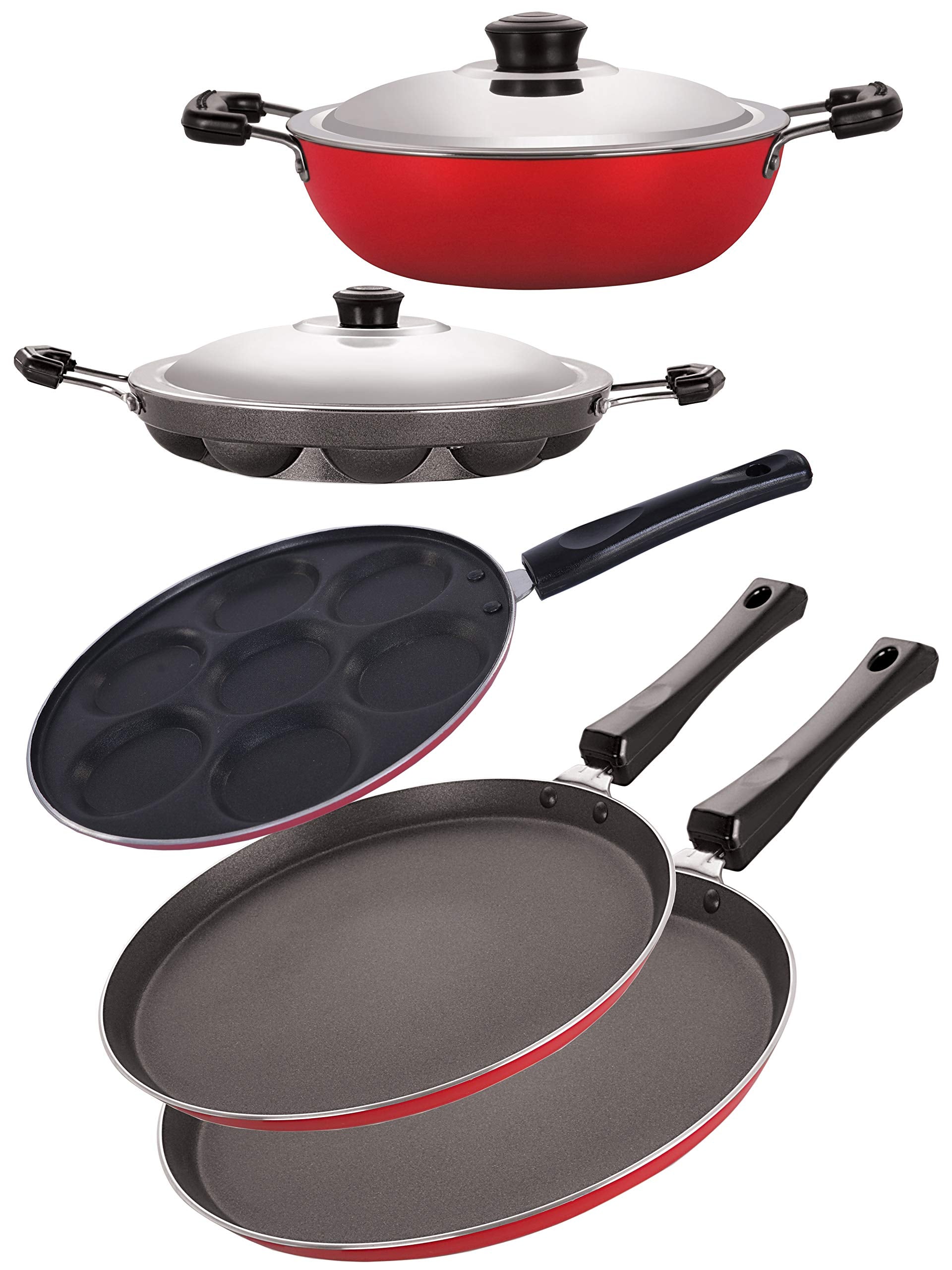 Nirlon NonStick Aluminium Odor Free 5 Piece Chemical Free Kitchen Utensil Combo Gift Set