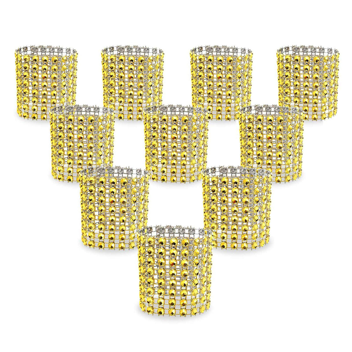 Kposiya Napkin Rings, Pack Of 60 Rhinestone Napkin Rings Diamond Adornment For Place Settings, Wedding Receptions, Dinner Or Hol