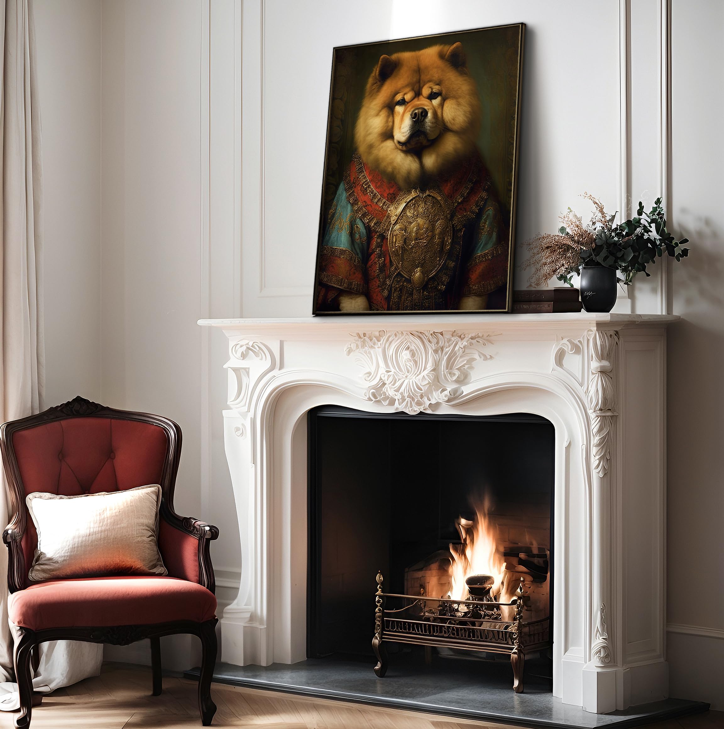 Poster Master Aristocratic Chow Chow Poster - Dog Print - Renaissance Art - Dog Breed Art - Gift For Him, Her & Animal Lover - F