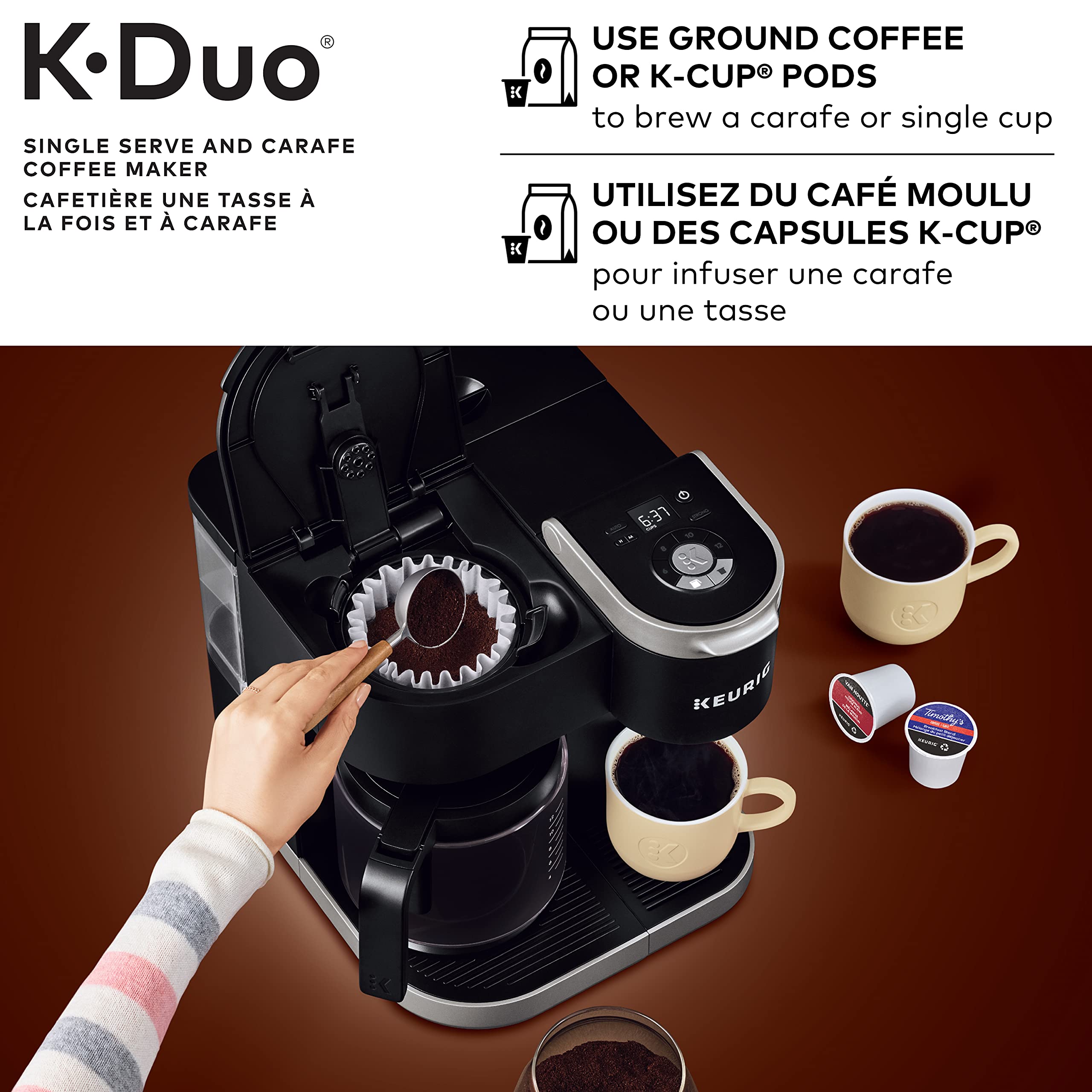 K-Duo Single Serve And Carafe Coffee Maker
