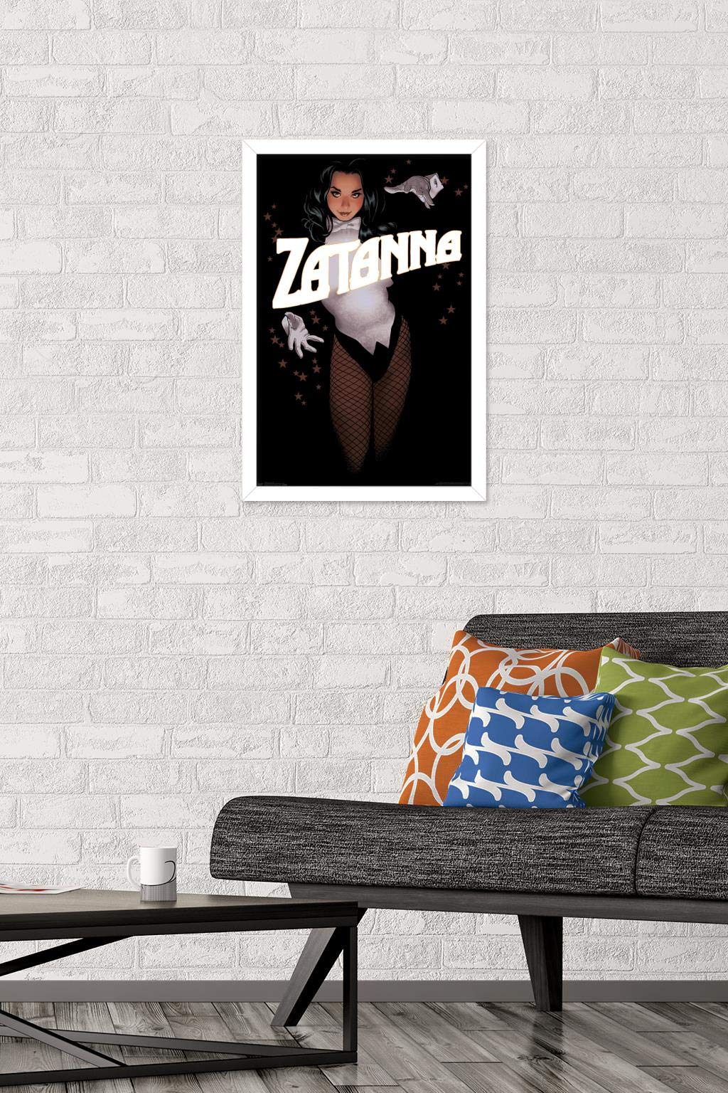 Trends International Dc Comics - Zantanna - Alex Ross Portrait Wall Poster, 14.725'' X 22.375'', White Framed Version