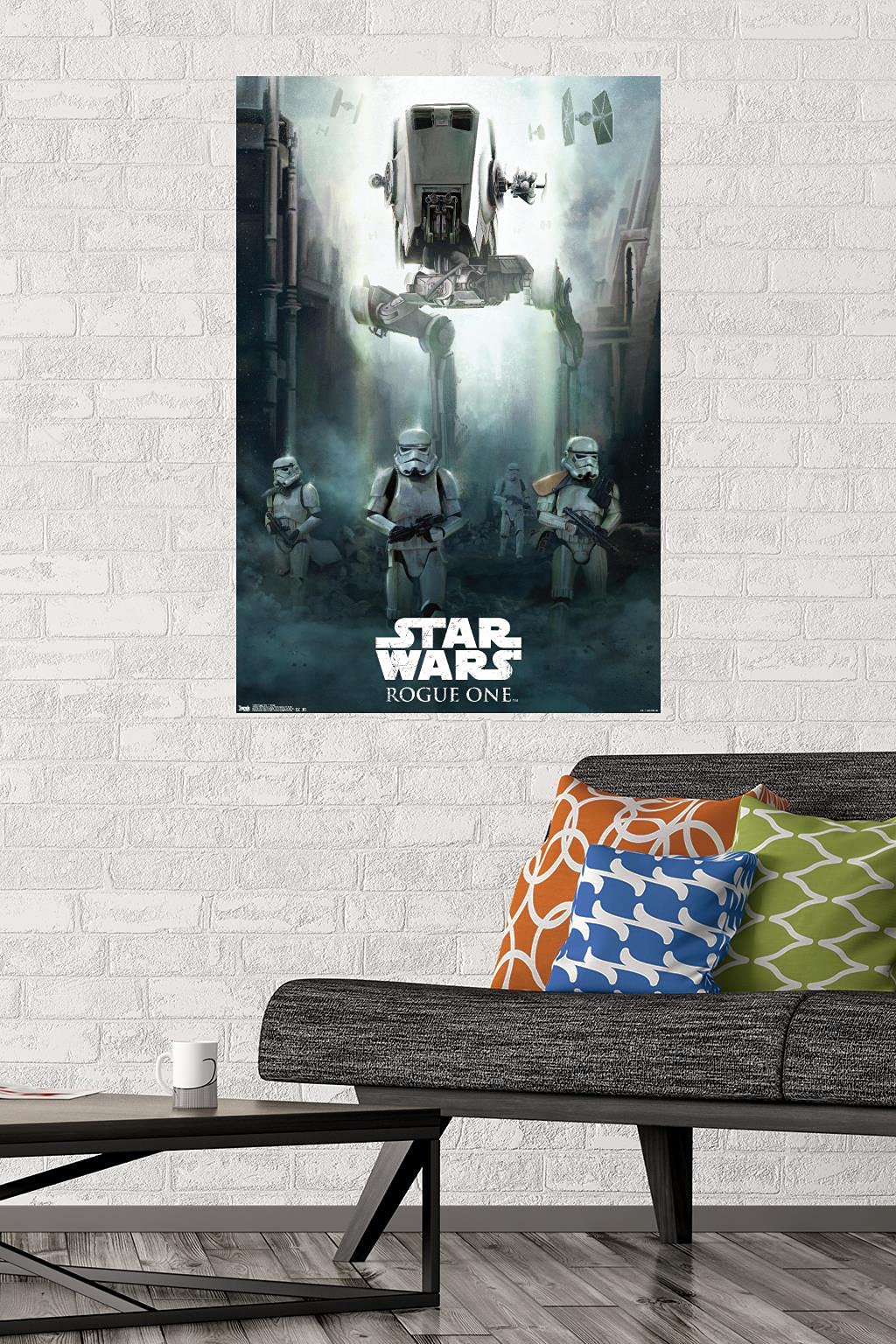 Trends International Star Wars: Rogue One - Siege Wall Poster, 22.375'' X 34'', Premium Poster & Mount Bundle
