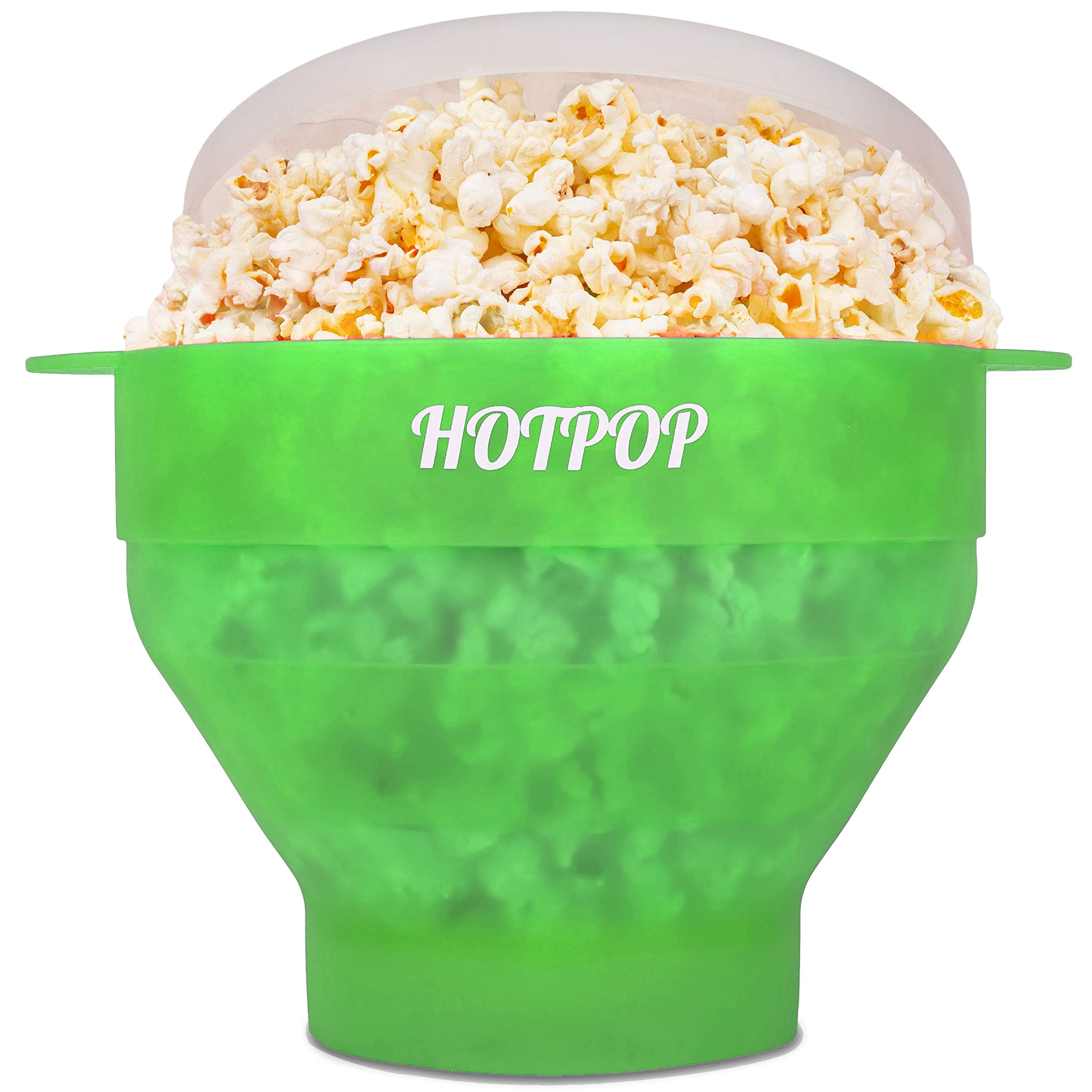 The Original Hotpop Microwave Popcorn Popper, Silicone Popcorn Maker, Collapsible Bowl BPA-Free and Dishwasher Safe- 20 Colors A