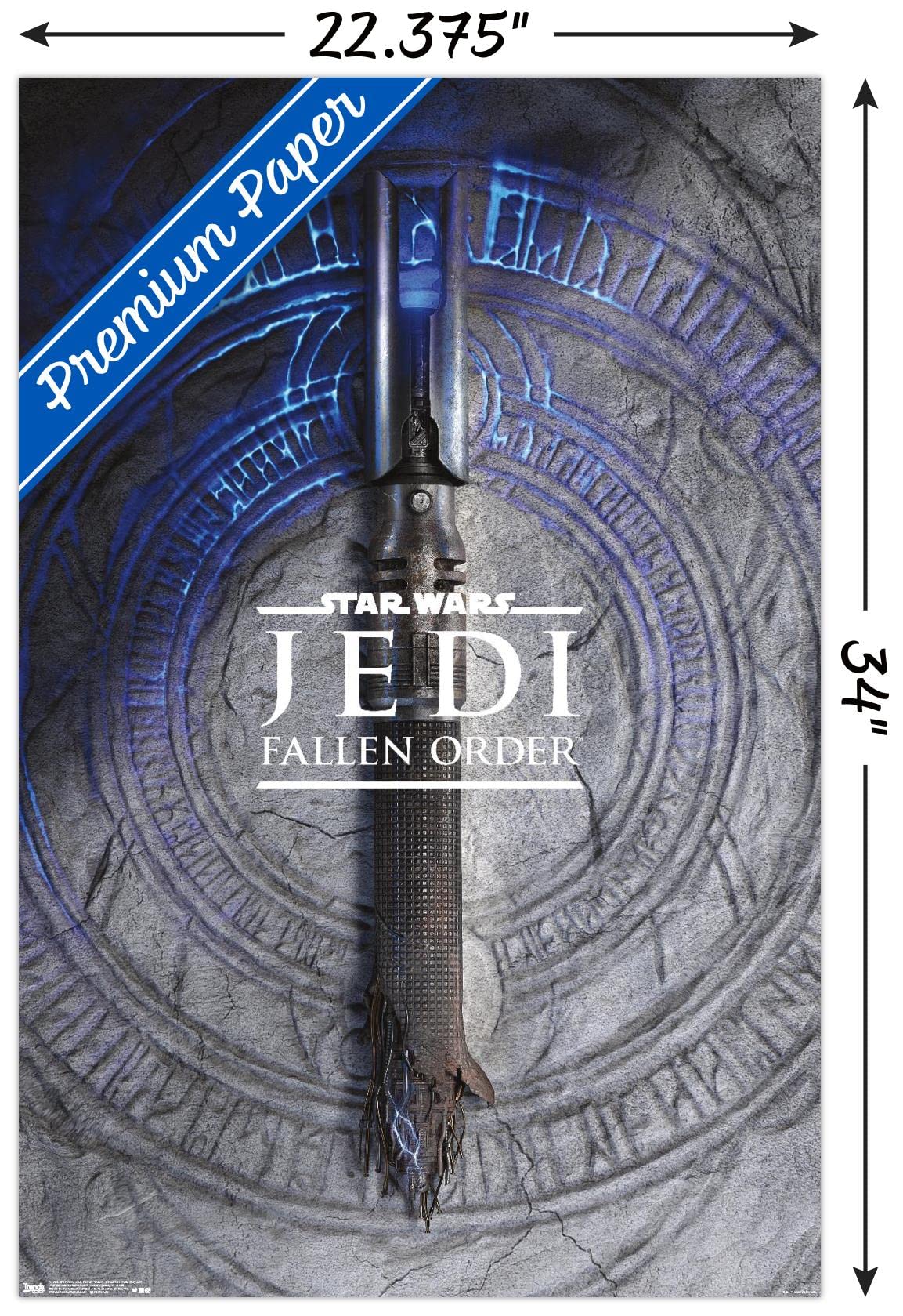 Trends International Star Wars: Jedi Fallen Order - Broken Handle Key Art Wall Poster, 22.375'' X 34'', Premium Unframed Version